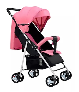 Foto 1 | Carriola De Bastón Travel System Toplinc Carreola Plegable Plegable Rosa Con Chasis Color Blanco