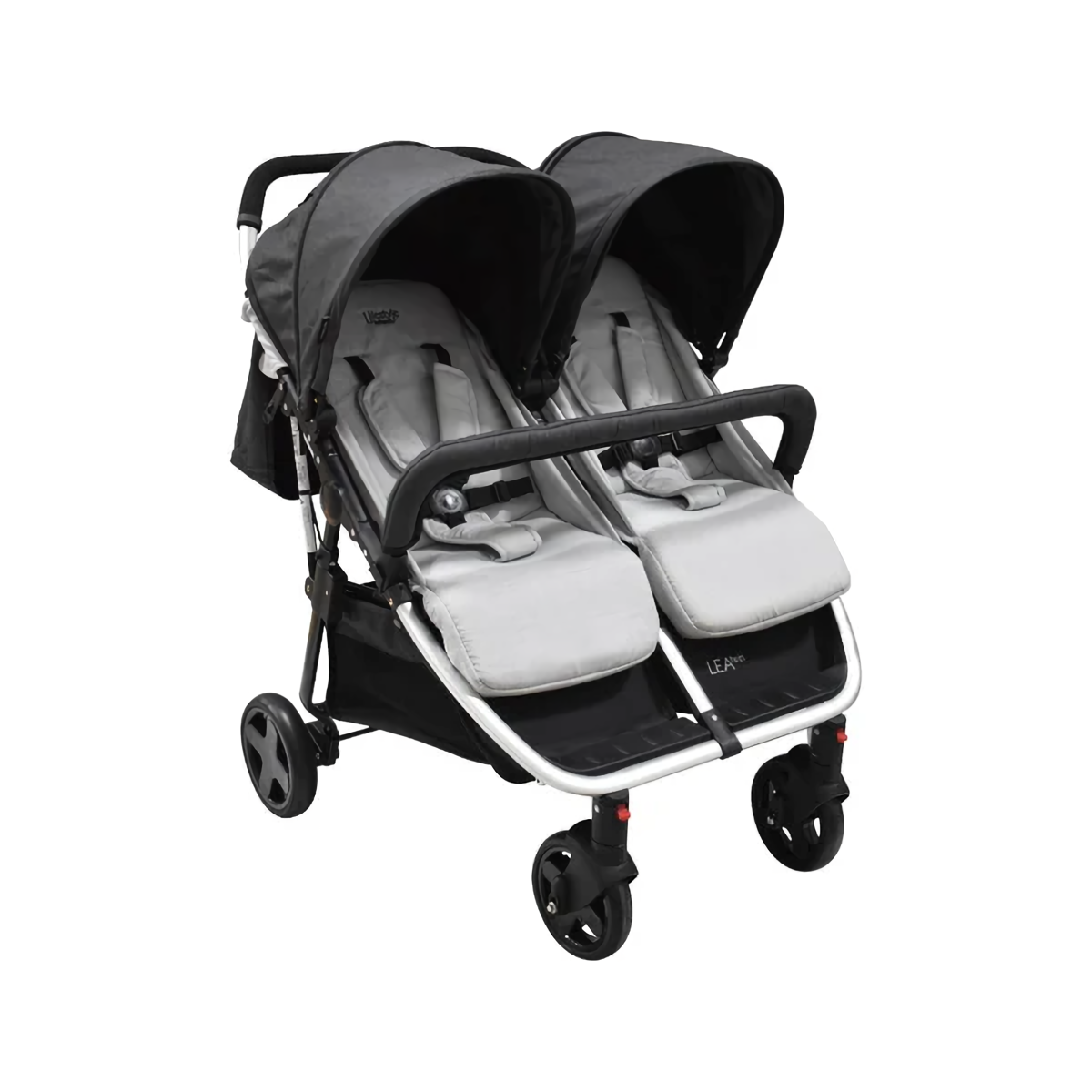 Foto 2 pulgar | Carriola Doble Para Bebé Infanti Lea Twin Reclinable Grey And Black