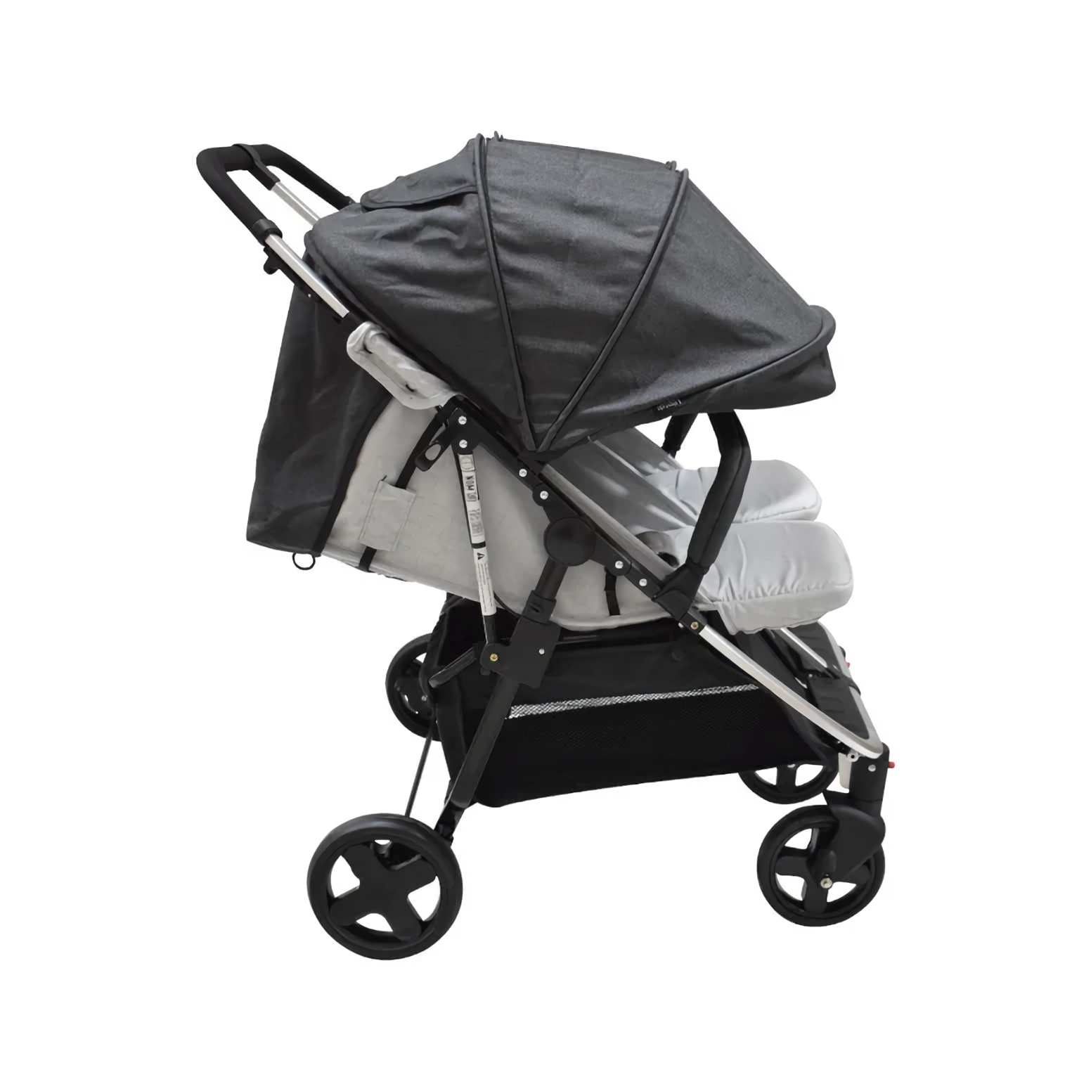Foto 5 pulgar | Carriola Doble Para Bebé Infanti Lea Twin Reclinable Grey And Black