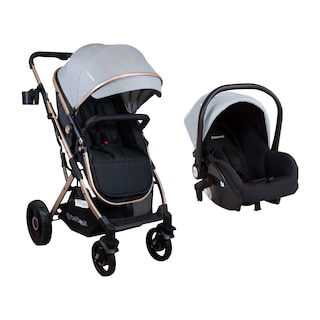 Foto 1 | Coche Travel System Bebesit Vox Gris Rose Gold 3 En 1 Paseo Moisés Auto