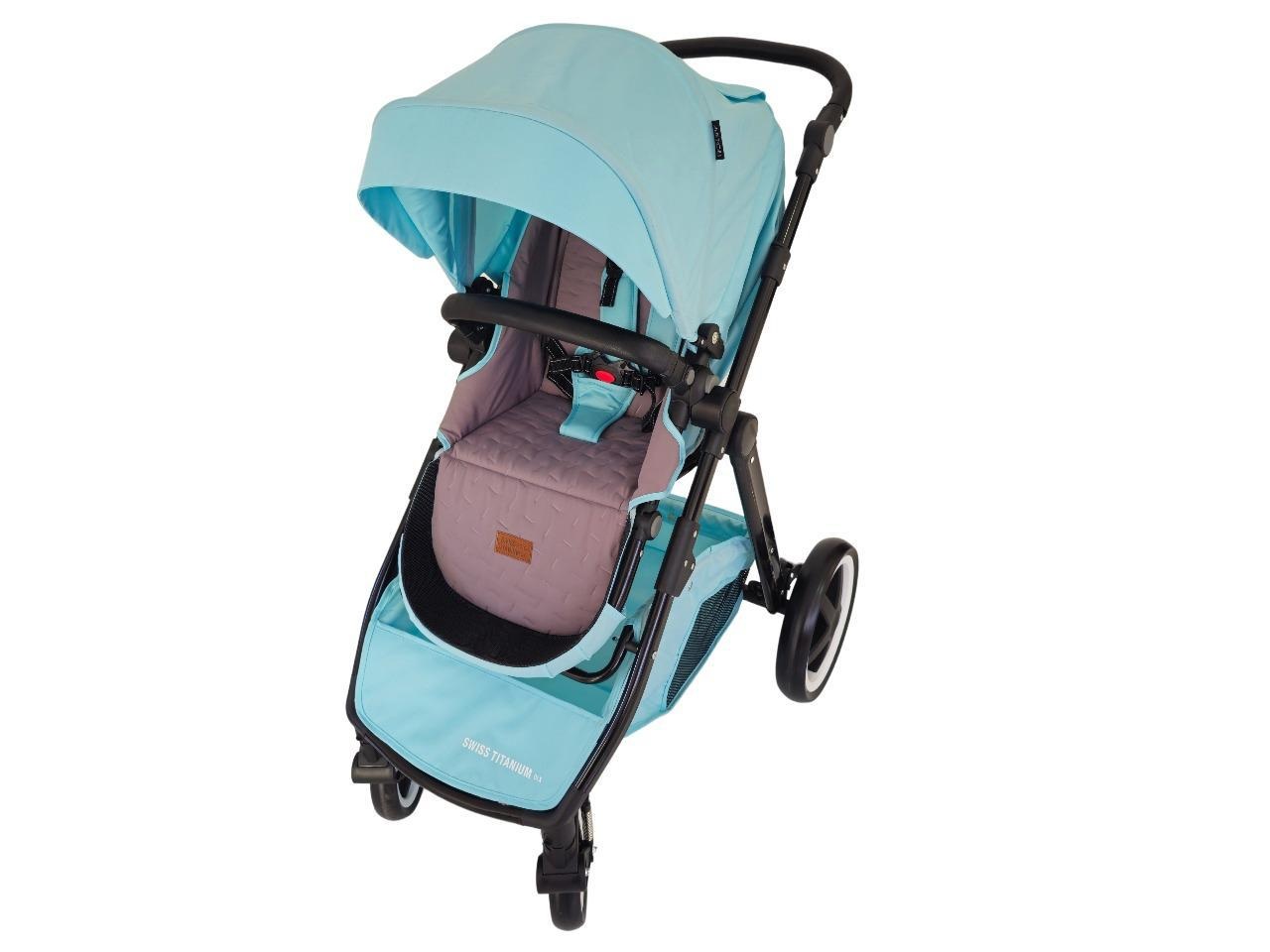 Carriola Para Bebé Aeiou Swiss Titanium Australia Acolchada Green