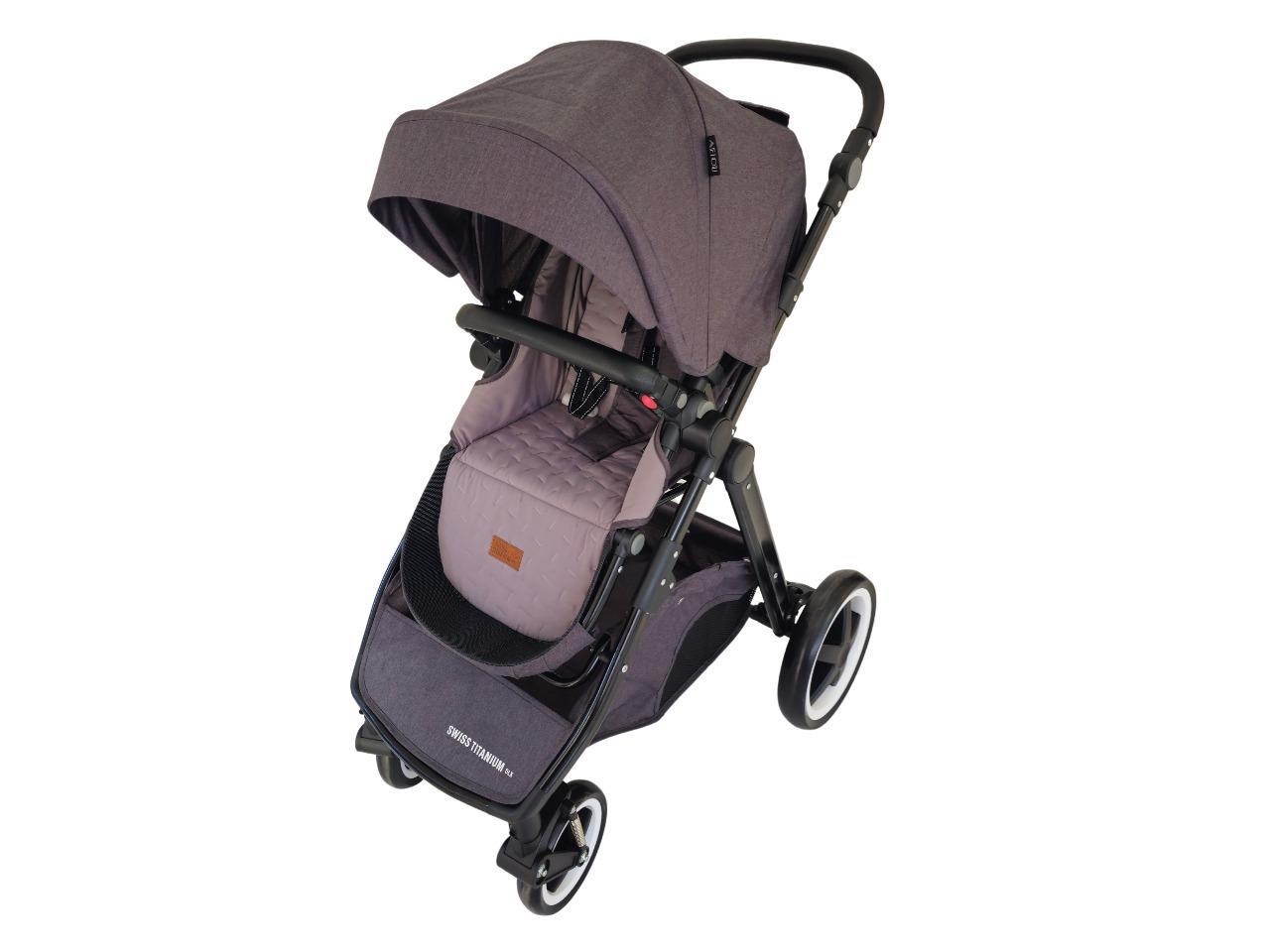 Foto 1 | Carriola Para Bebé Aeiou Swiss Titanium Australia Acolchada Grey Black