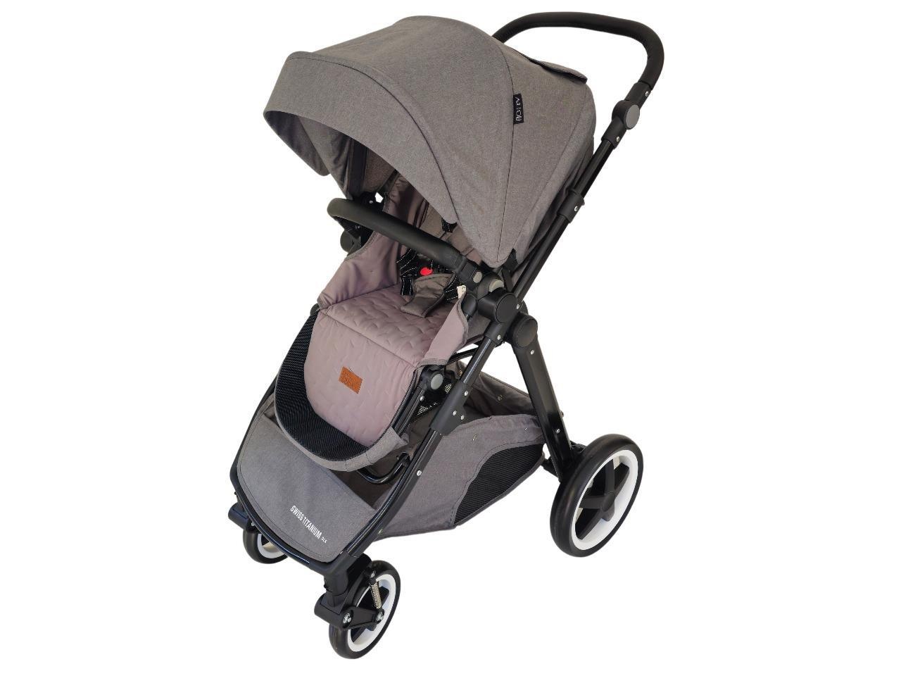 Foto 1 | Carriola Para Bebé Aeiou Swiss Titanium Australia Acolchada Grey