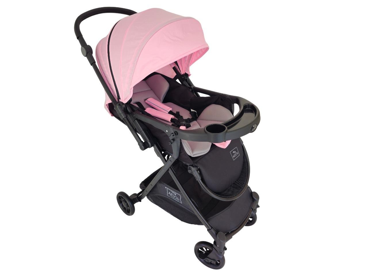 Foto 1 | Carriola Para Bebé Aeiou Suiza Con Capota Amplia Hot Pink
