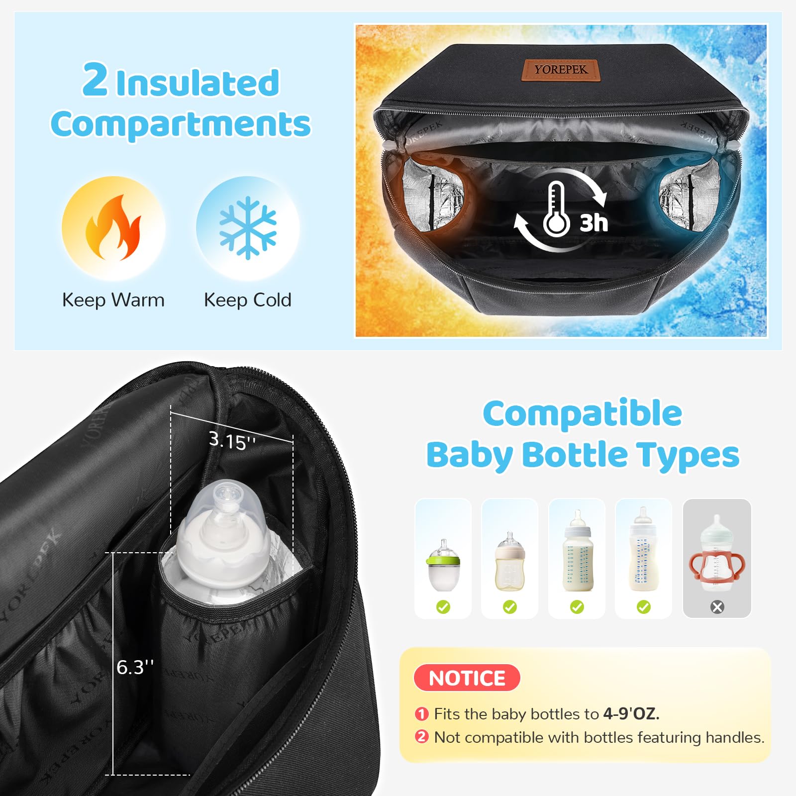 Foto 6 pulgar | Organizador De Bolsas De Cochecito Yorepek Para Silla De Coche Doona - Venta Internacional.