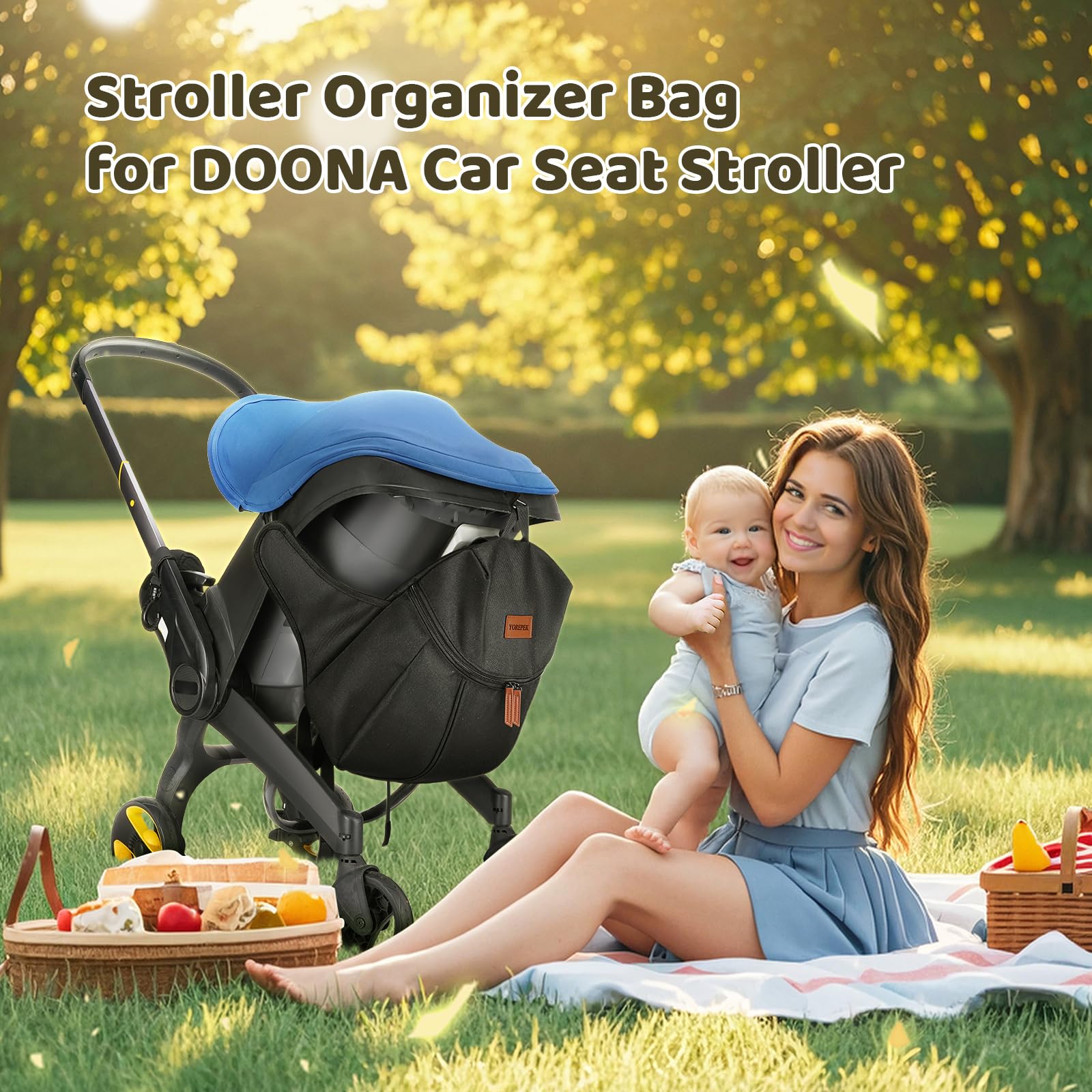 Foto 8 pulgar | Organizador De Bolsas De Cochecito Yorepek Para Silla De Coche Doona - Venta Internacional.