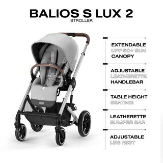 Foto 5 | Silla De Paseo Cybex Balios S Lux Con Orientación Delantera Y Trasera, Reclinable, Color Gris Lava - Venta Internacion