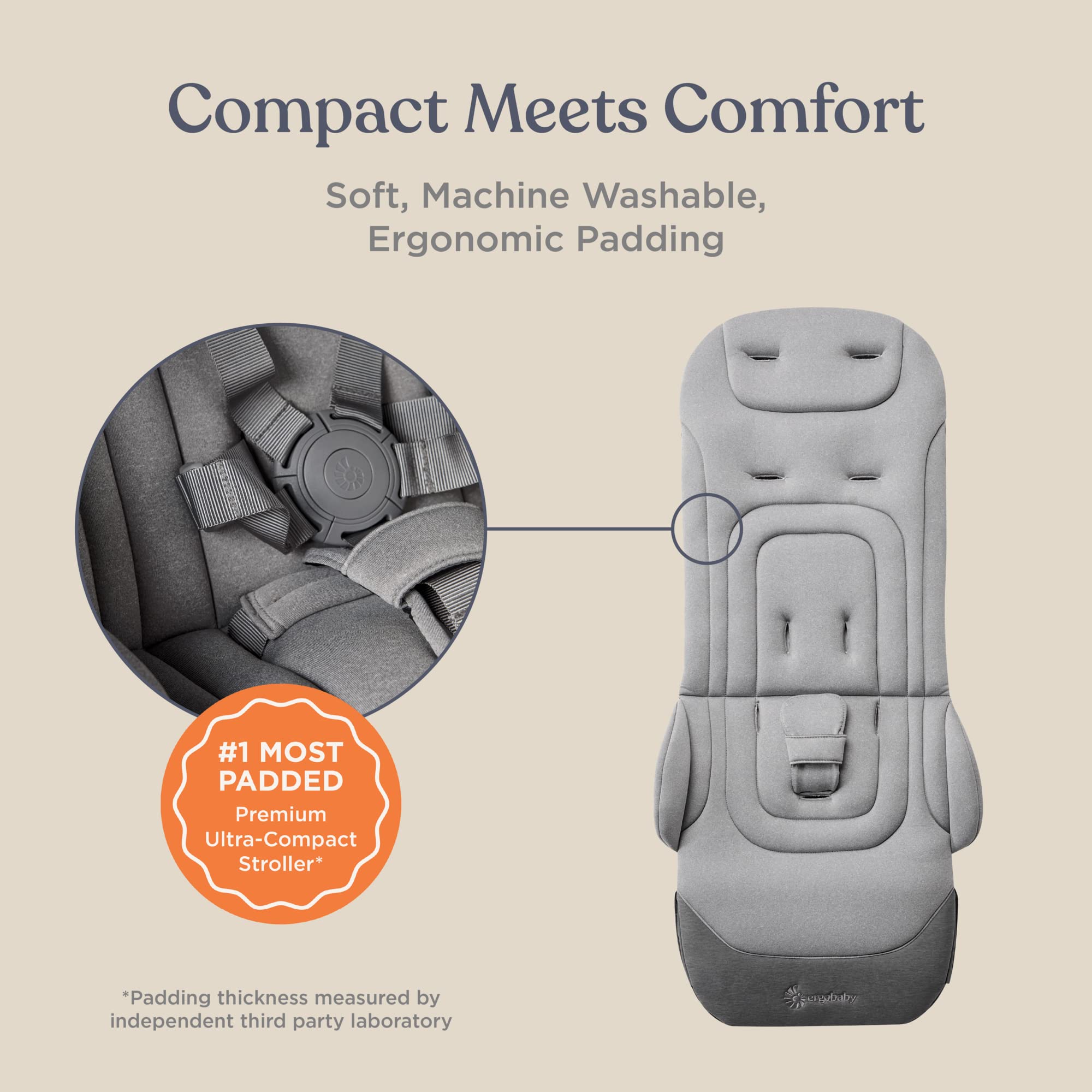 Foto 5 pulgar | Cochecito De Bebé Ergobaby Metro+ Deluxe Compact London Grey - Venta Internacional.