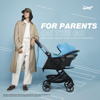 Foto 6 | Cochecito Cybex Beezy 2 Compacto Y Ligero Con Asiento De Coche, Color Gris Niebla - Venta Internacional.