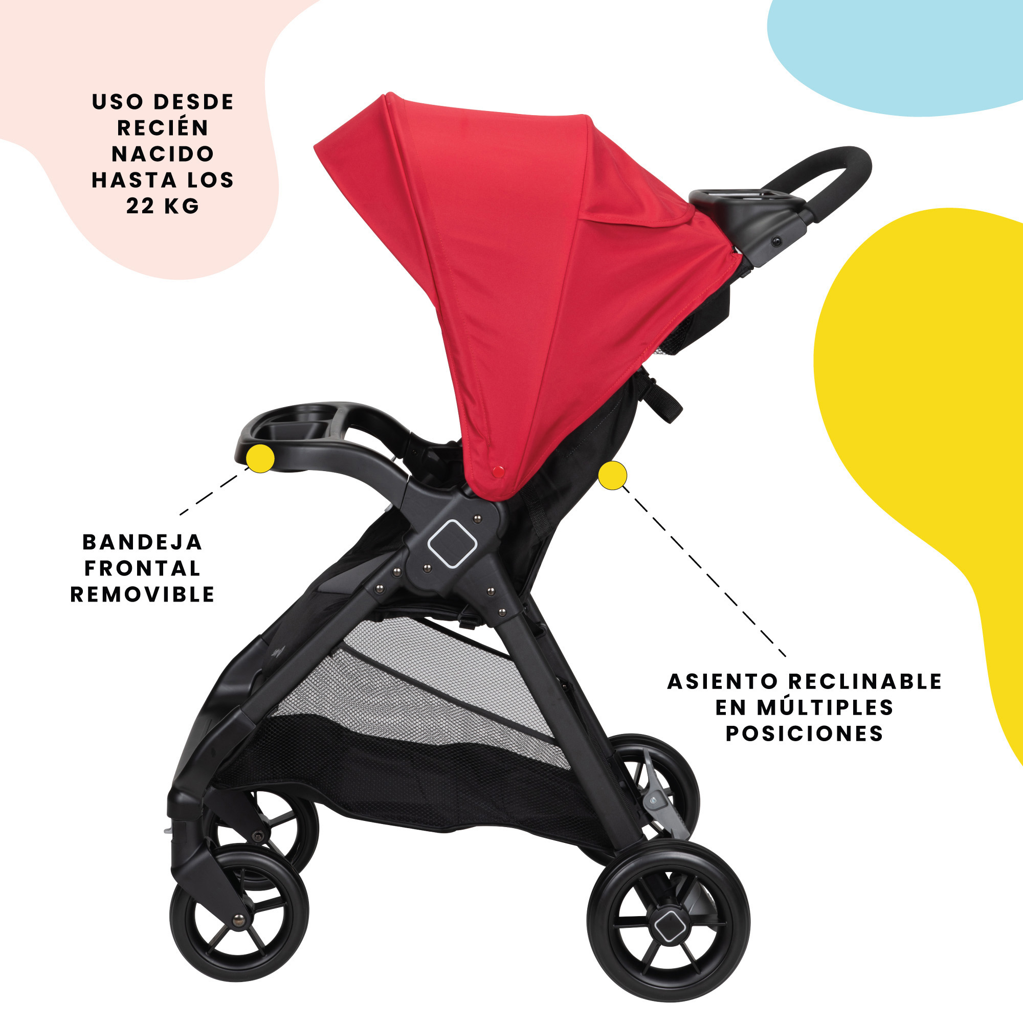 Foto 3 pulgar | Safety 1st Sistema De Viaje Smooth Ride Black Cherry