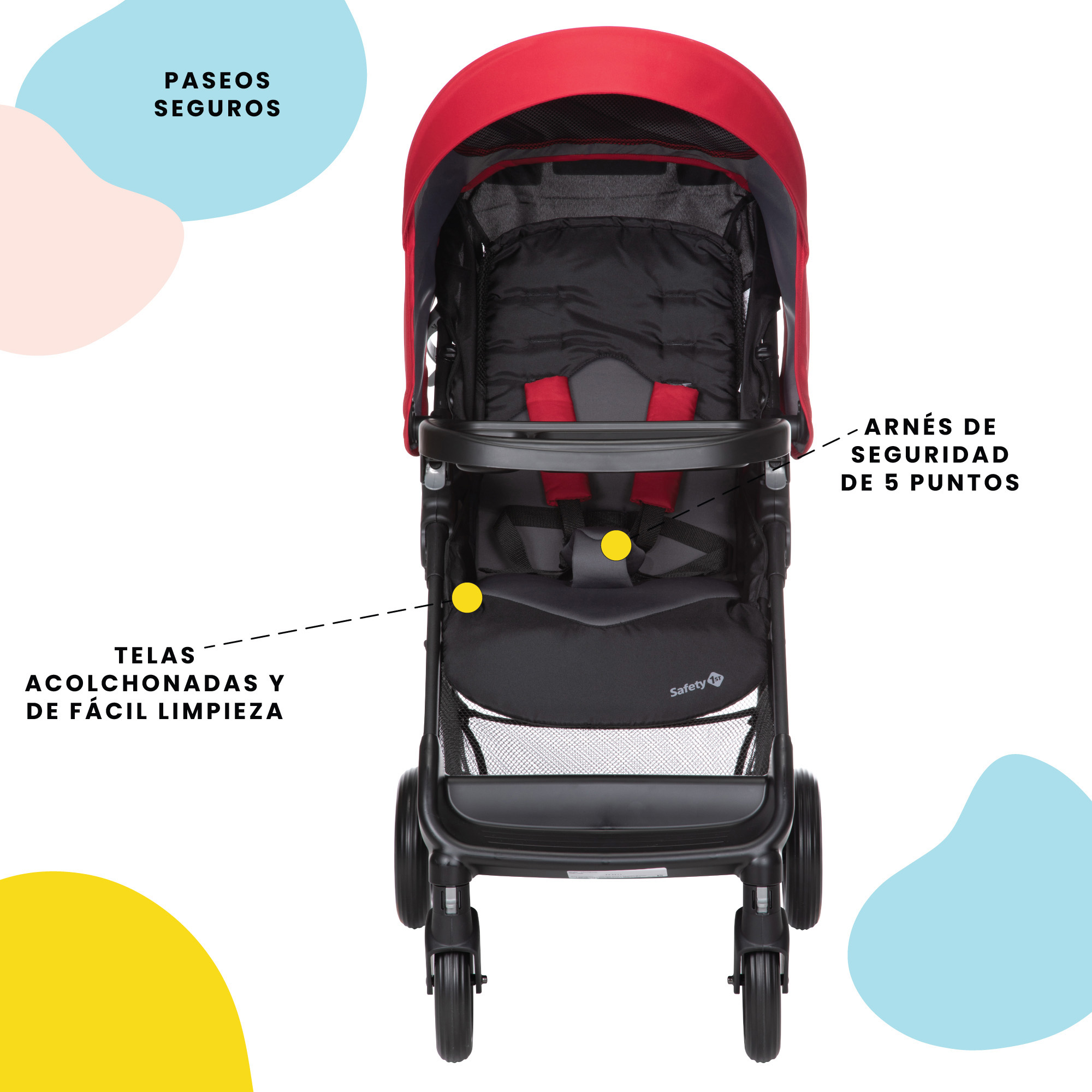 Foto 7 pulgar | Safety 1st Sistema De Viaje Smooth Ride Black Cherry