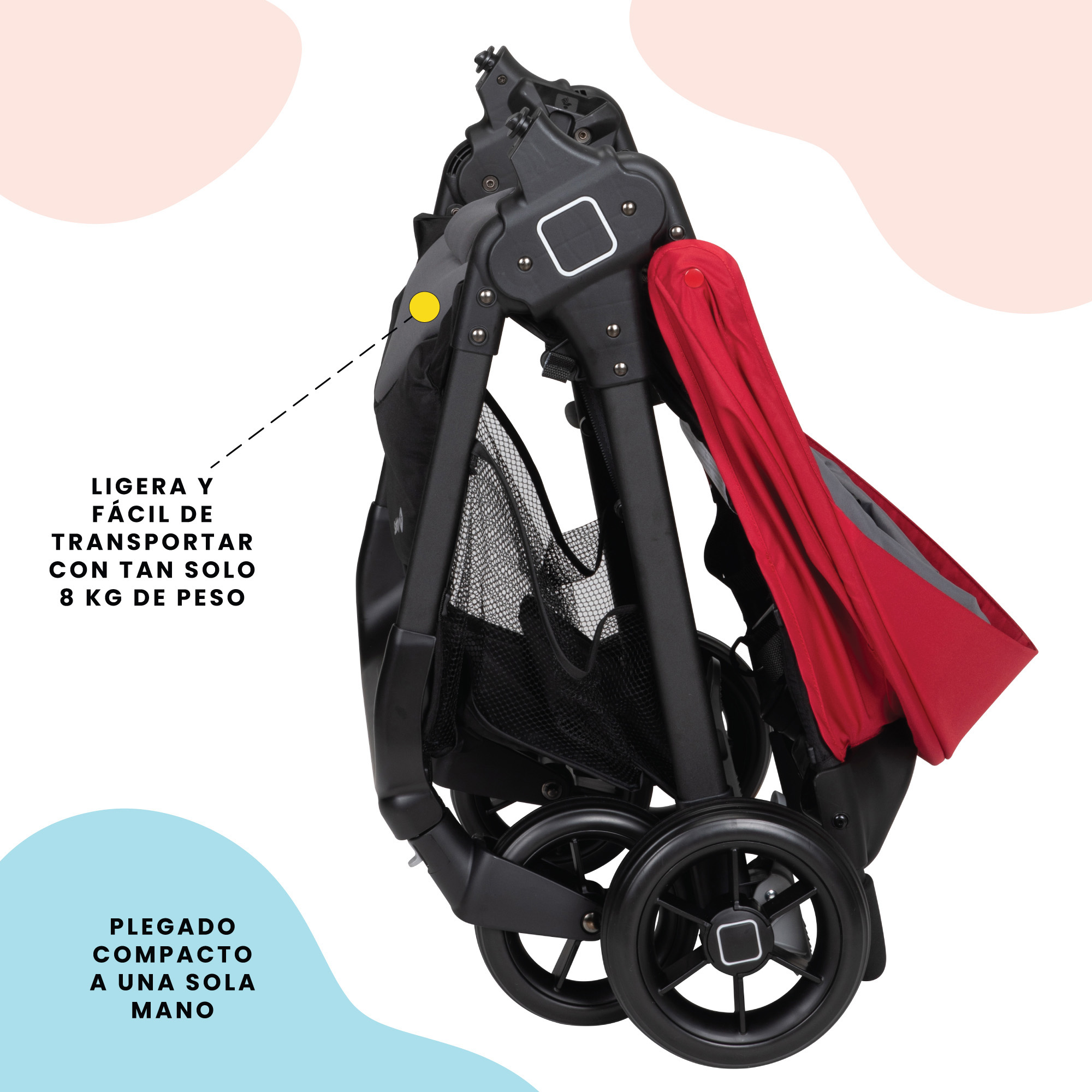 Foto 8 pulgar | Safety 1st Sistema De Viaje Smooth Ride Black Cherry