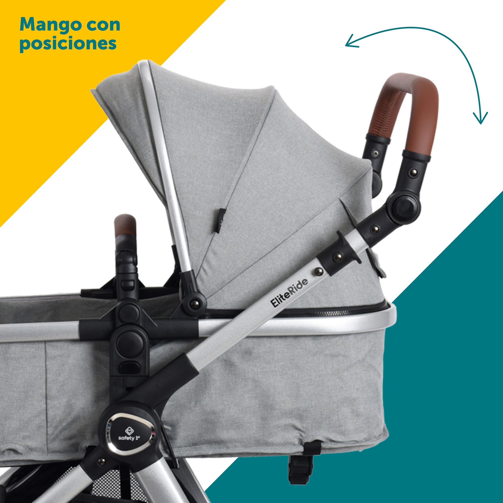 Foto 4 | Safety 1st Sistema De Viaje Elite Ride Gris