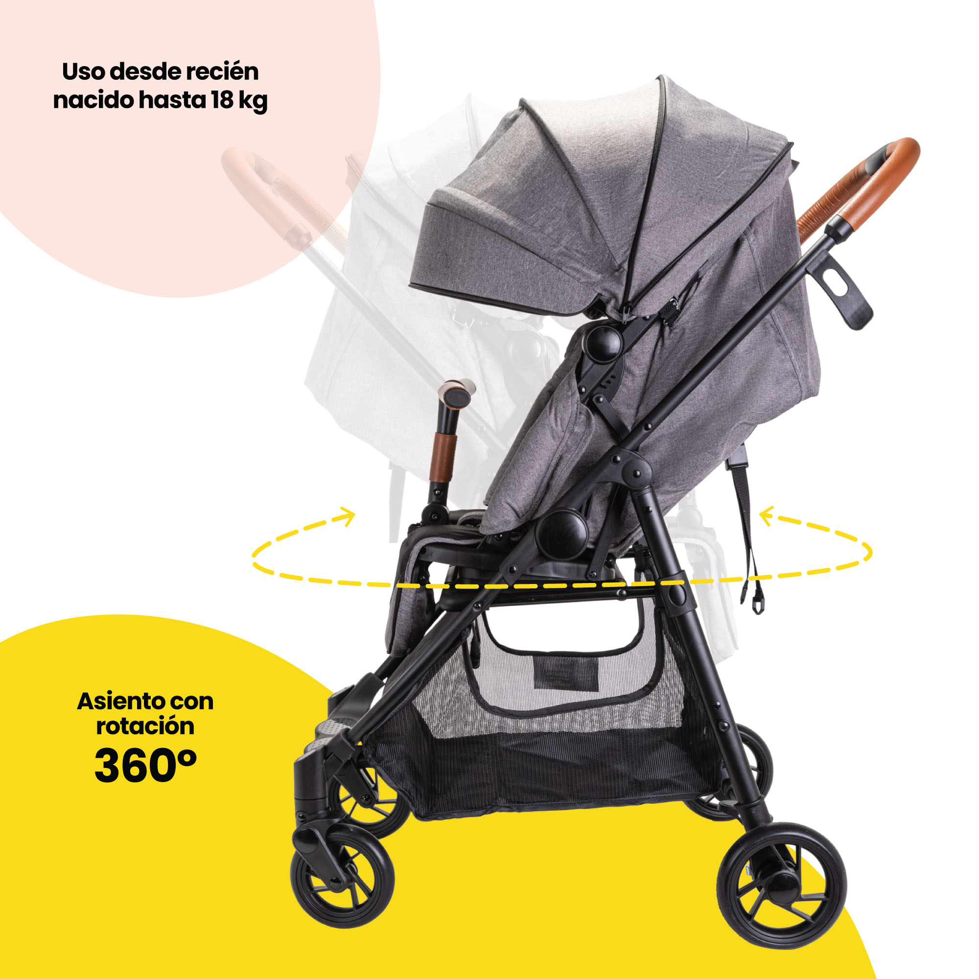 Foto 3 pulgar | Safety 1st Carriola View 360 Gris