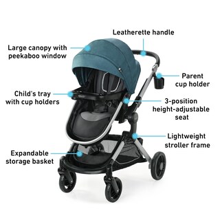 Foto 7 | Sistema De Viaje Graco Modes Nest Con Cochecito Y Asiento De Coche Bayfield - Venta Internacional.