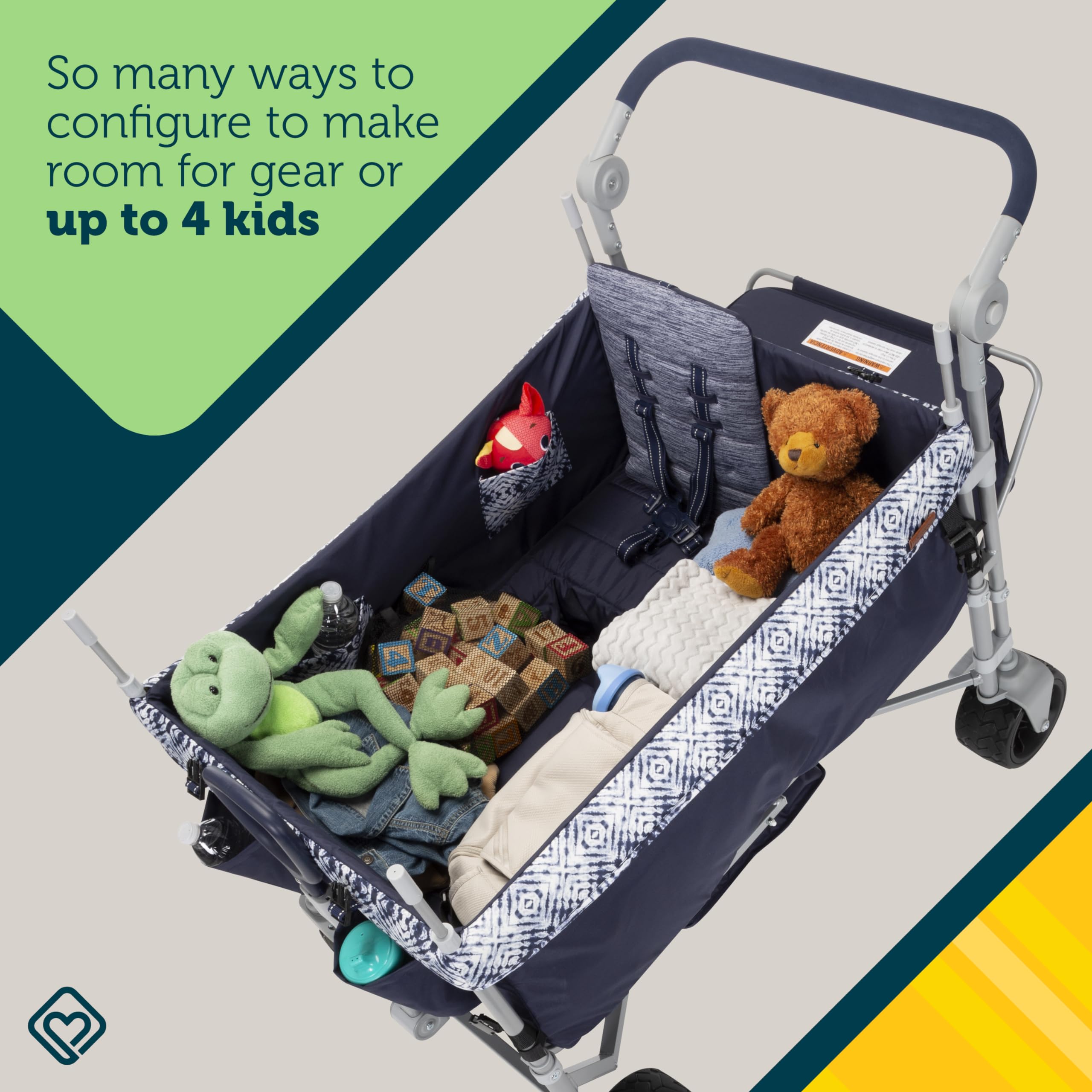 Foto 3 pulgar | Wagon Stroller Safety 1st Summit, 4 Plazas, Cuádruple, Plegable, Azul Marino - Venta Internacional.