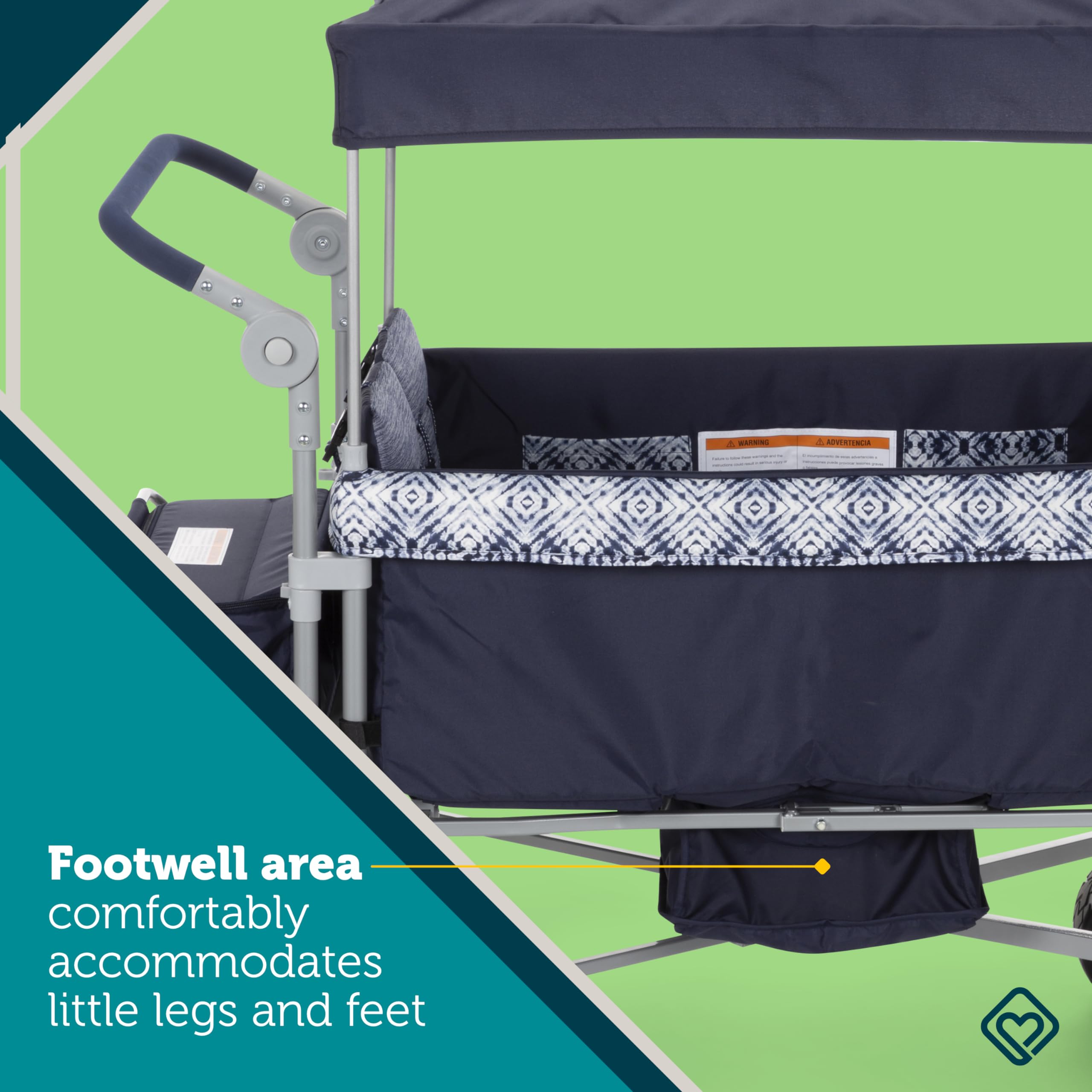 Foto 6 pulgar | Wagon Stroller Safety 1st Summit, 4 Plazas, Cuádruple, Plegable, Azul Marino - Venta Internacional.