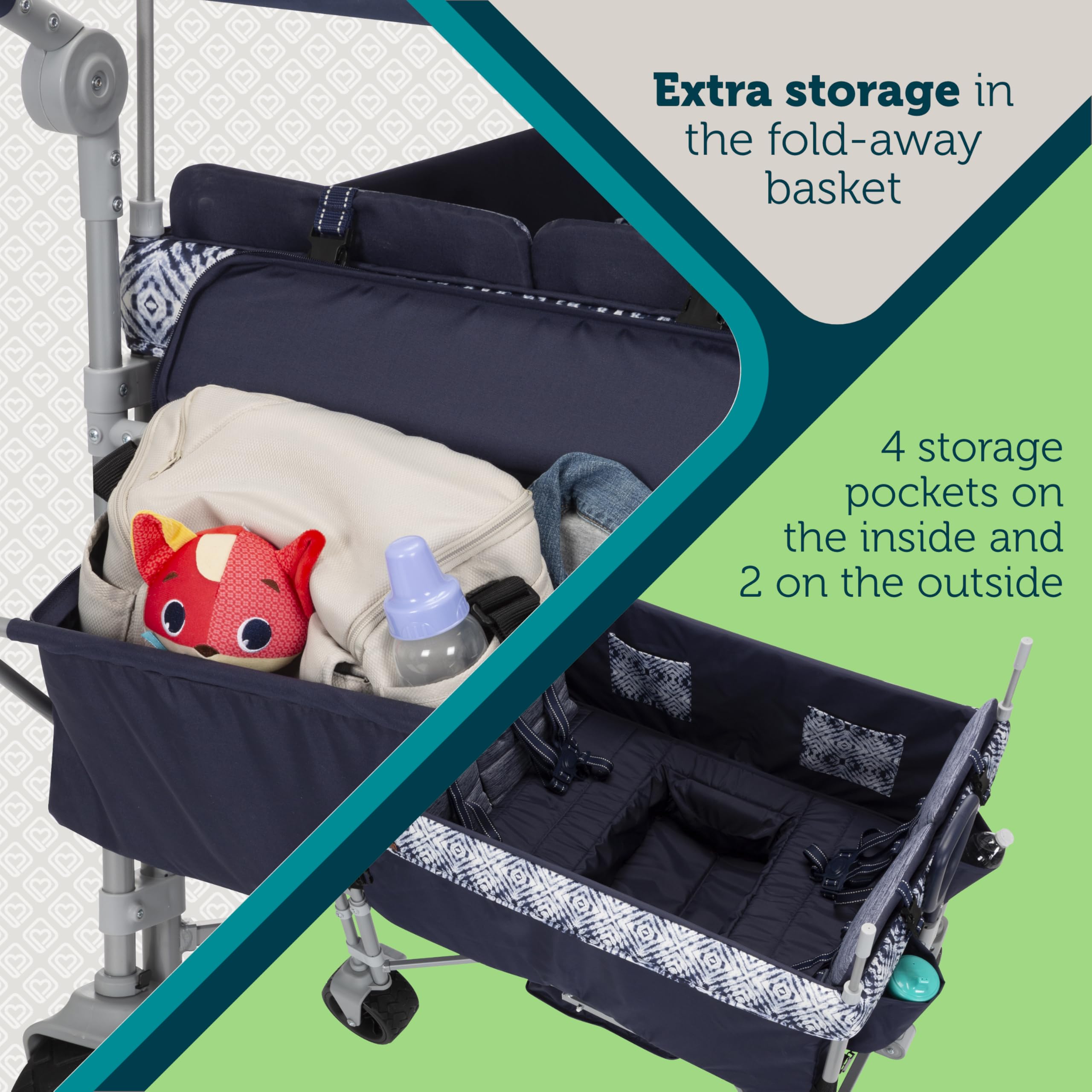 Foto 7 pulgar | Wagon Stroller Safety 1st Summit, 4 Plazas, Cuádruple, Plegable, Azul Marino - Venta Internacional.