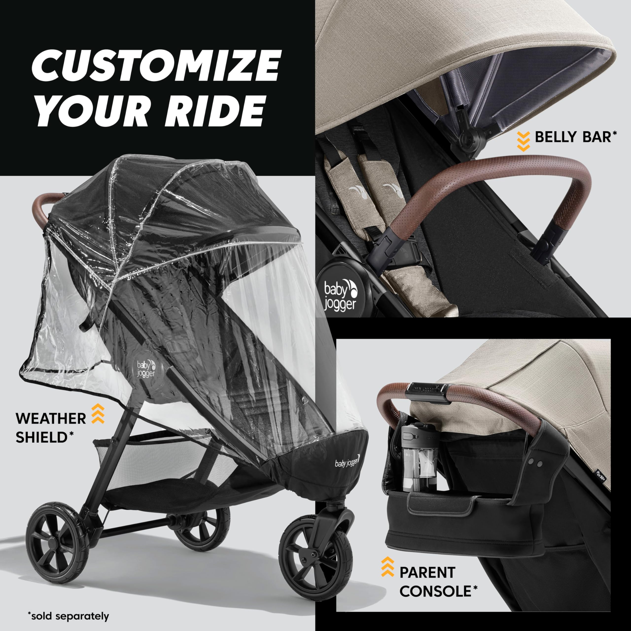 Foto 8 pulgar | Stroller Baby Jogger City Mini Gt3 Todo Terreno Con Neumáticos Neumáticos - Venta Internacional.