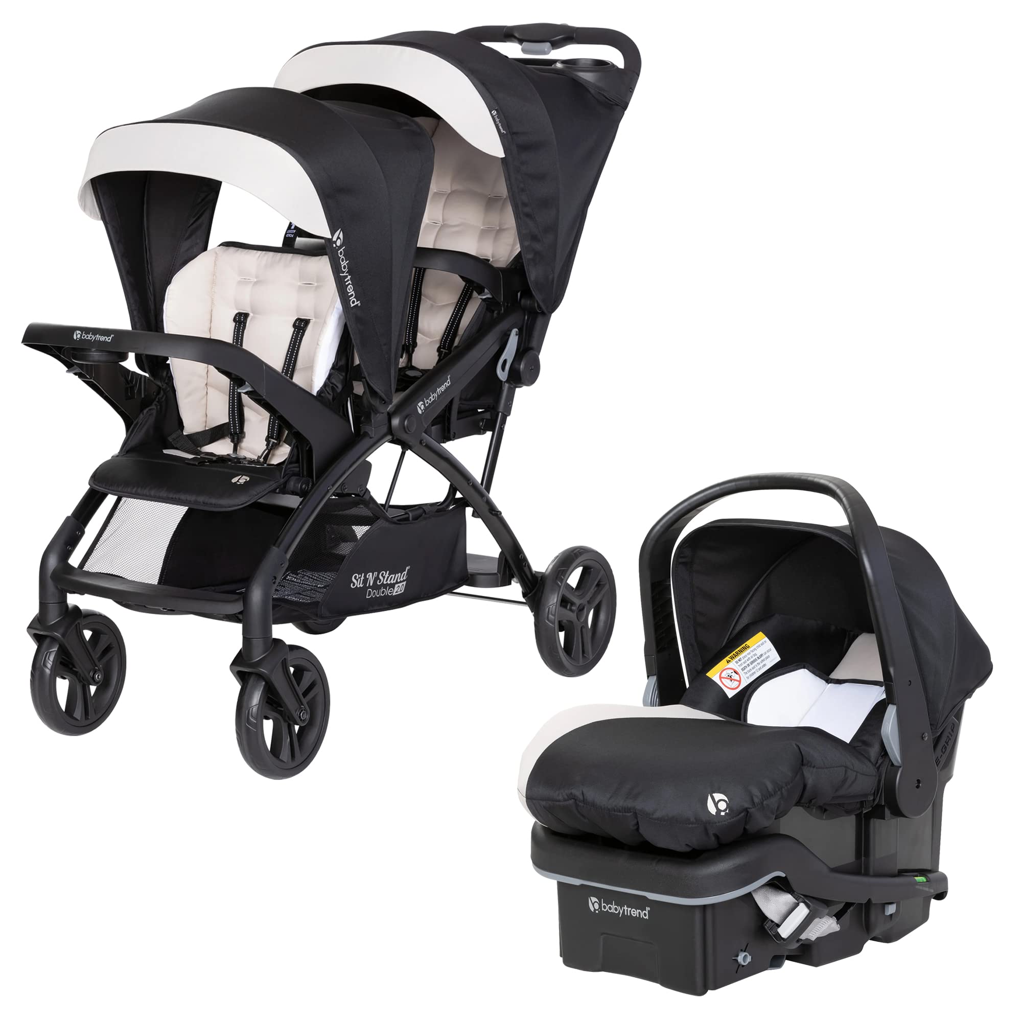 Foto 2 pulgar | Cochecito Doble Baby Trend Sit N' Stand Tandem 2.0 Dlx Con Asiento De Coche - Venta Internacional.