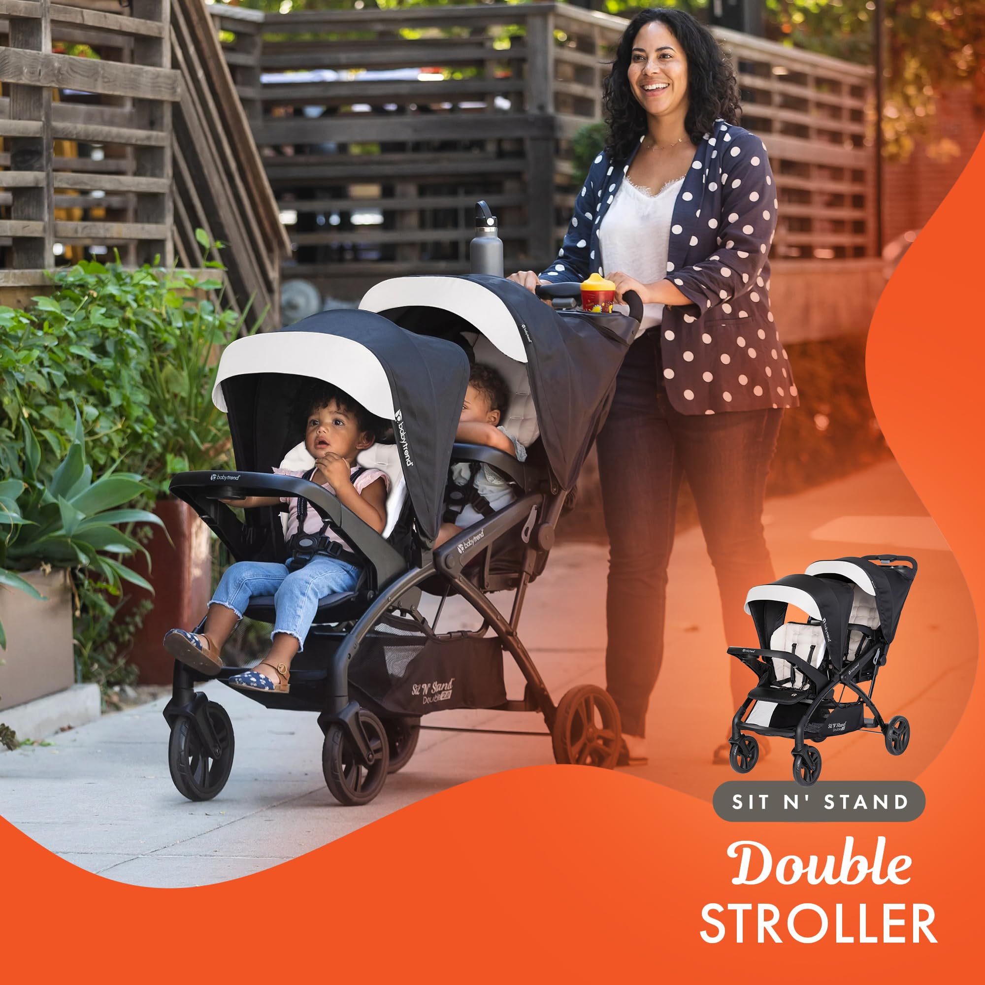 Foto 8 pulgar | Cochecito Doble Baby Trend Sit N' Stand Tandem 2.0 Dlx Con Asiento De Coche - Venta Internacional.