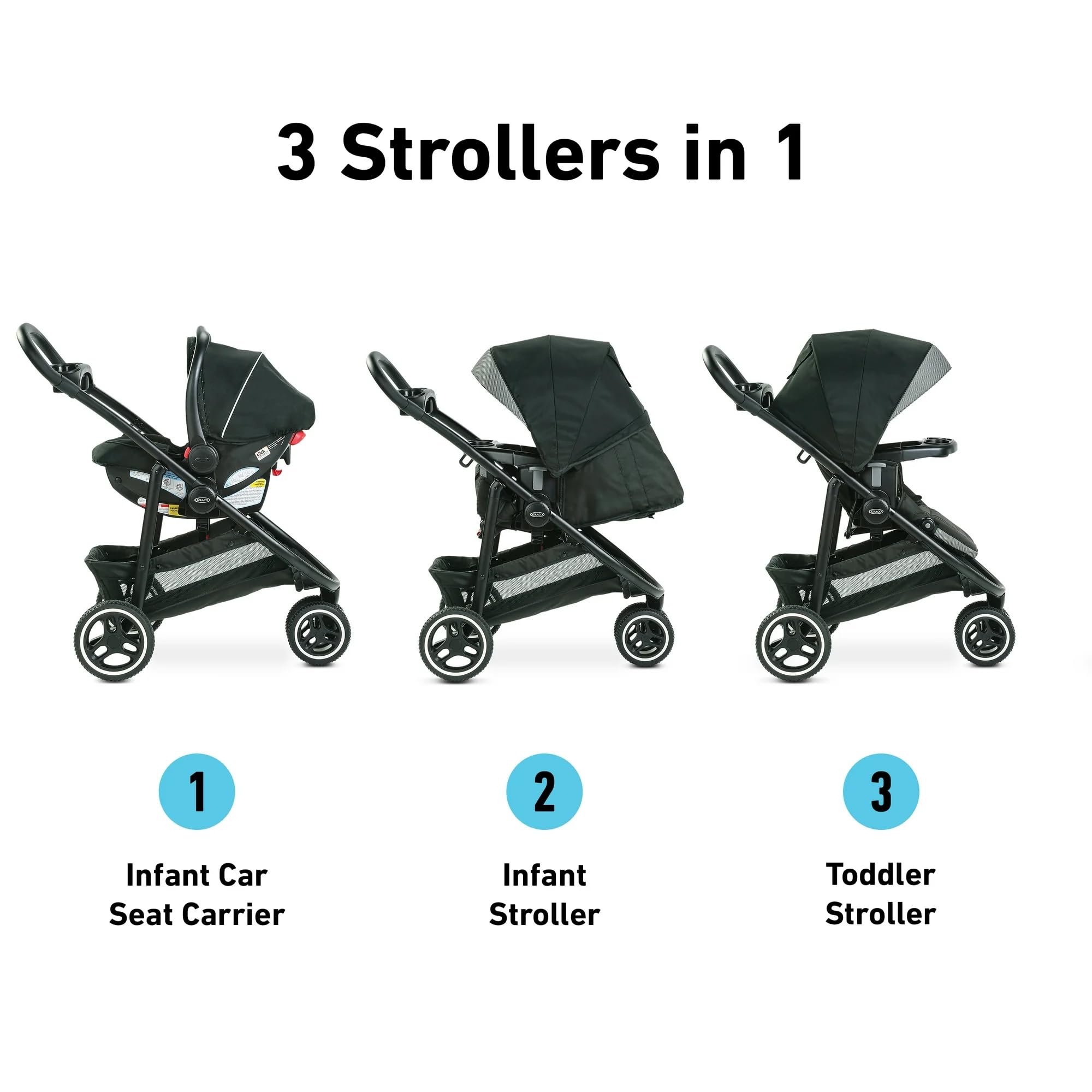 Foto 2 | Sistema De Viaje Graco Modes 3 Lite Platinum Con Snugride 35 Dlx - Venta Internacional.