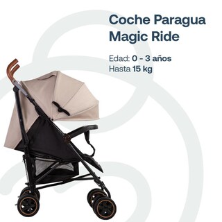 Foto 2 | Bebesit Coche Paragua Magic Ride Reclinable 5 Puntos Seguridad