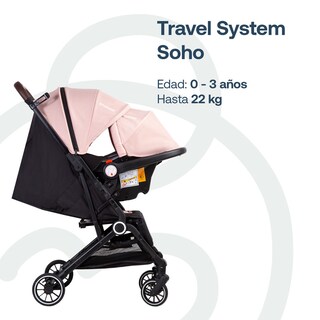 Foto 2 | Bebesit Travel System Soho Carriola Autoasiento Reclinable Uv
