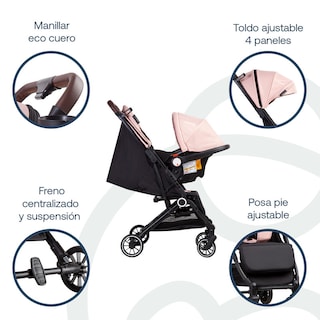 Foto 3 | Bebesit Travel System Soho Carriola Autoasiento Reclinable Uv