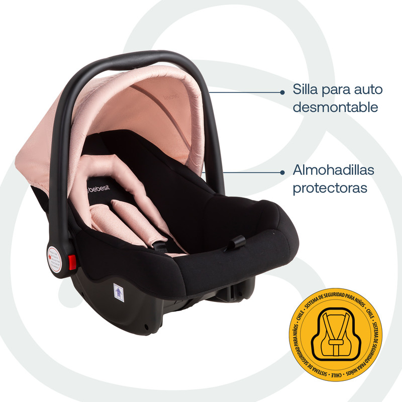 Foto 7 pulgar | Bebesit Travel System Soho Carriola Autoasiento Reclinable Uv