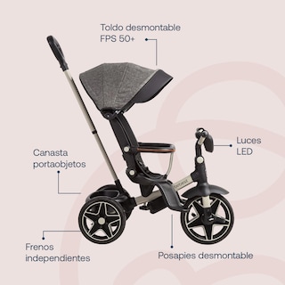 Foto 4 | Bebesit Triciclo Explorer Lx Reclinable 360° Uv Protección