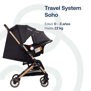 Foto 2 | Bebesit Travel System Soho Carriola Autoasiento Reclinable Uv