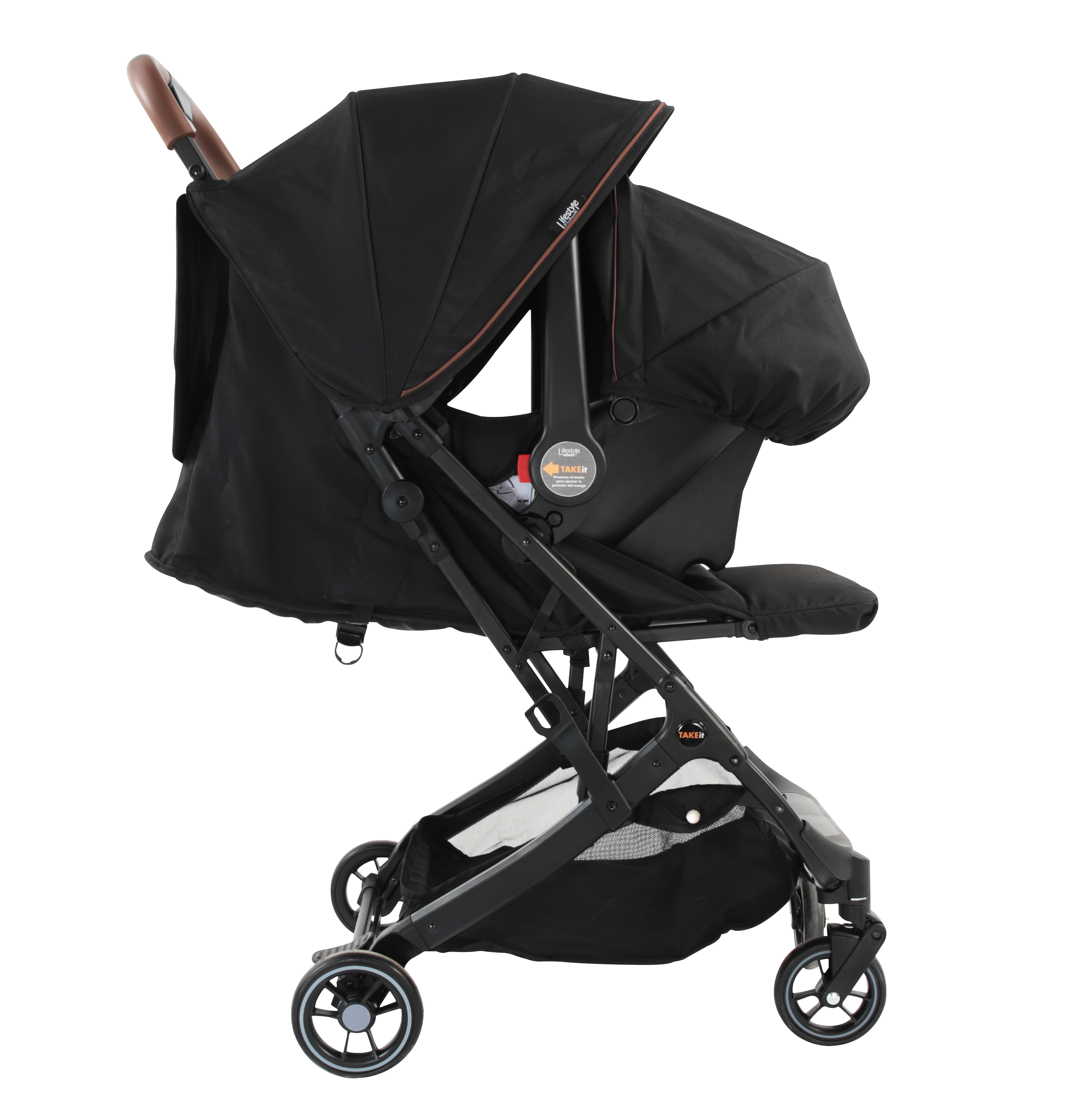 Foto 3 pulgar | Carriola Travel System Take It Lifestyle By Infanti Color Black