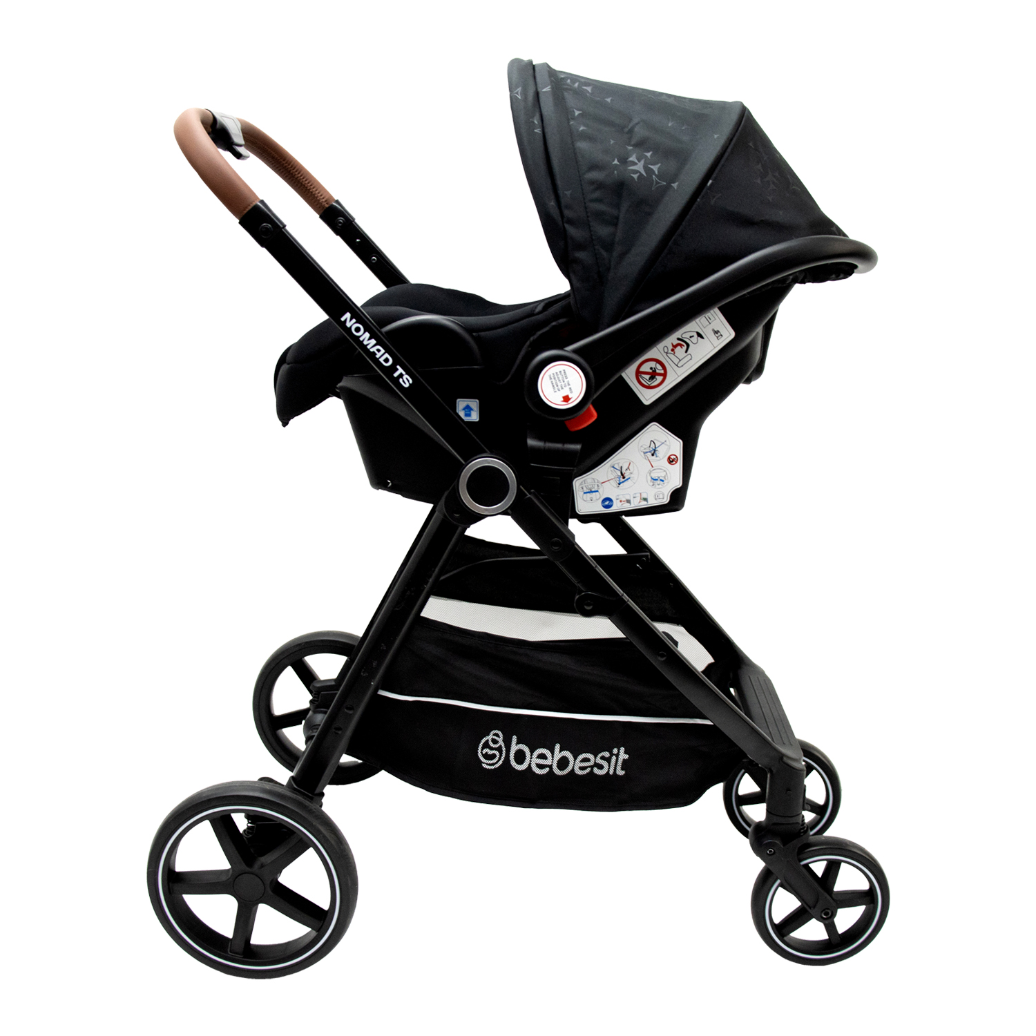 Foto 6 pulgar | Bebesit Carriola Travel System Nomad Bastón Reclinable