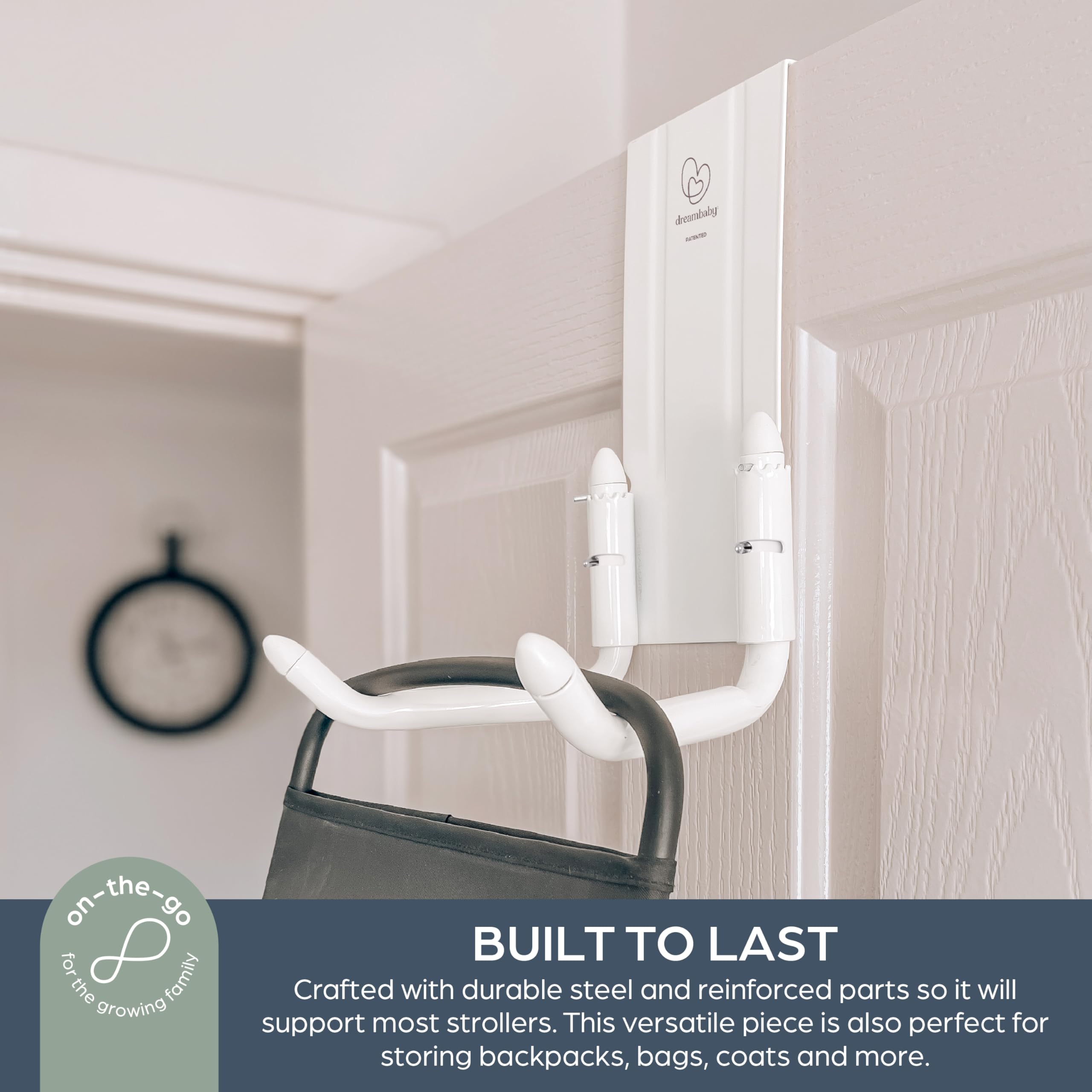 Foto 5 pulgar | Colgador Para Cochecito Dreambaby Strollaway Over The Door, 50 Kg - Venta Internacional.