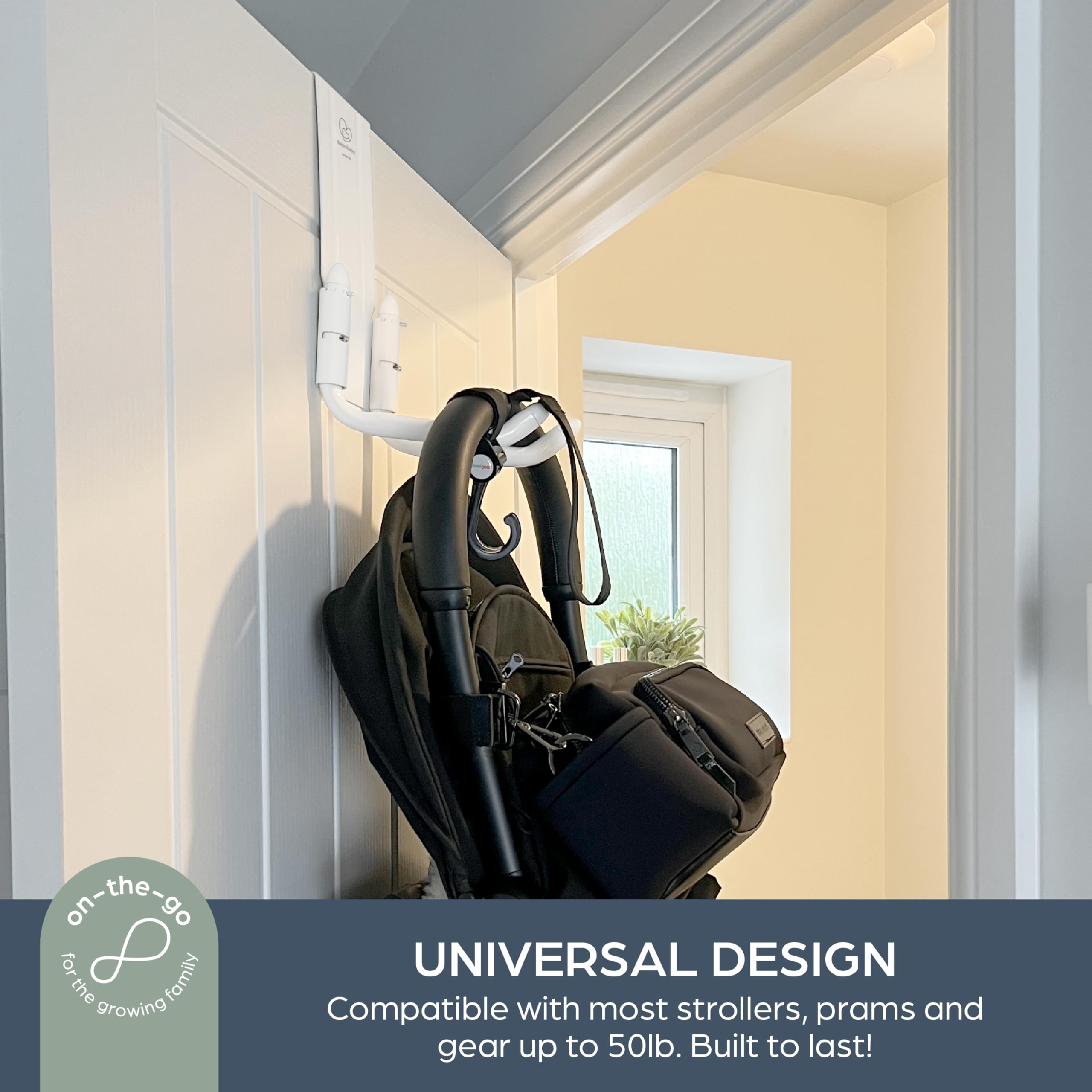 Foto 7 pulgar | Colgador Para Cochecito Dreambaby Strollaway Over The Door, 50 Kg - Venta Internacional.