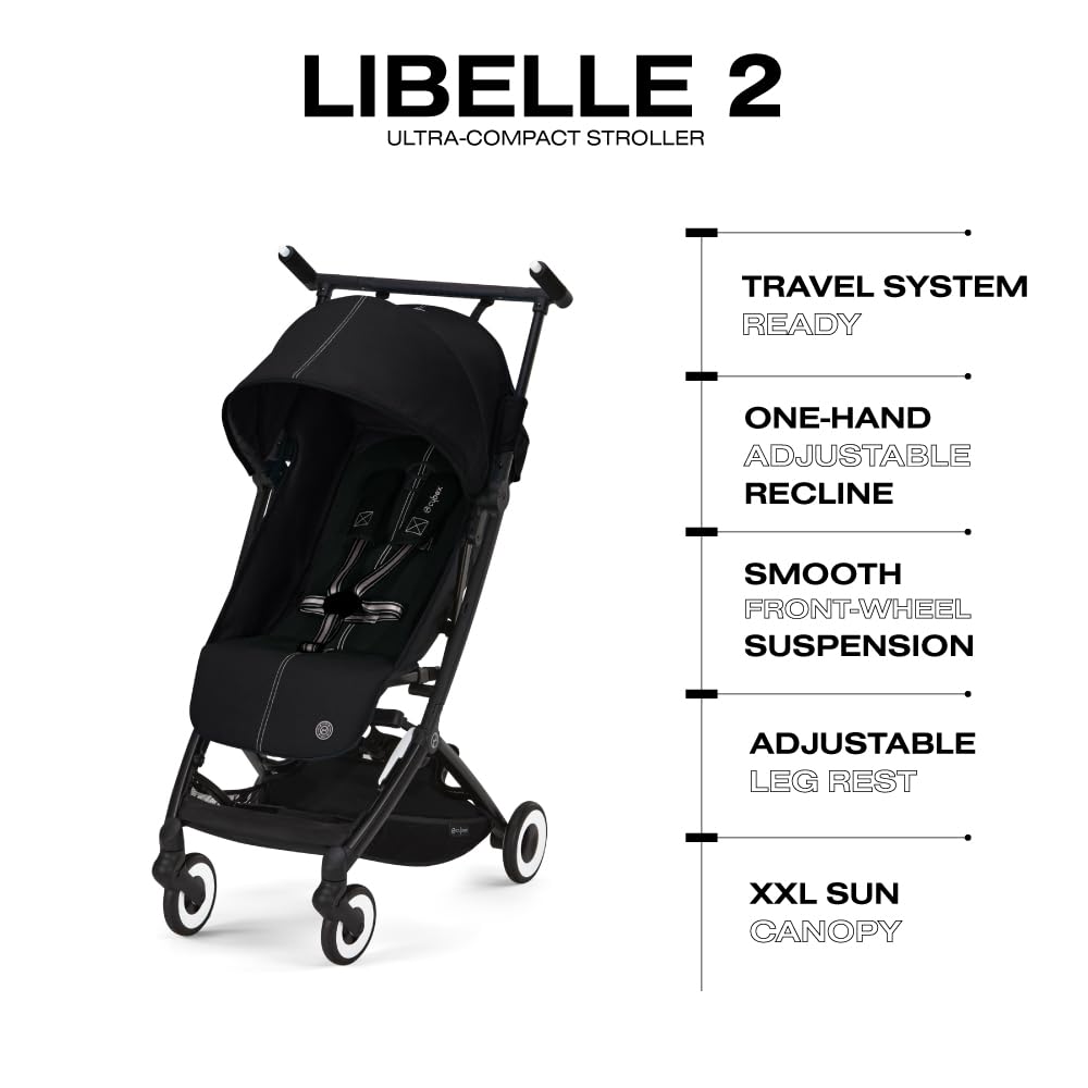 Foto 6 pulgar | Cochecito De Bebé De Viaje Cybex Libelle, Ligero, Bolsillo Moon - Venta Internacional.