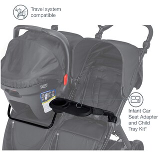 Foto 2 | Stroller Britax B-lively Double Con Adaptador Para Asiento De Coche Infantil - Venta Internacional.
