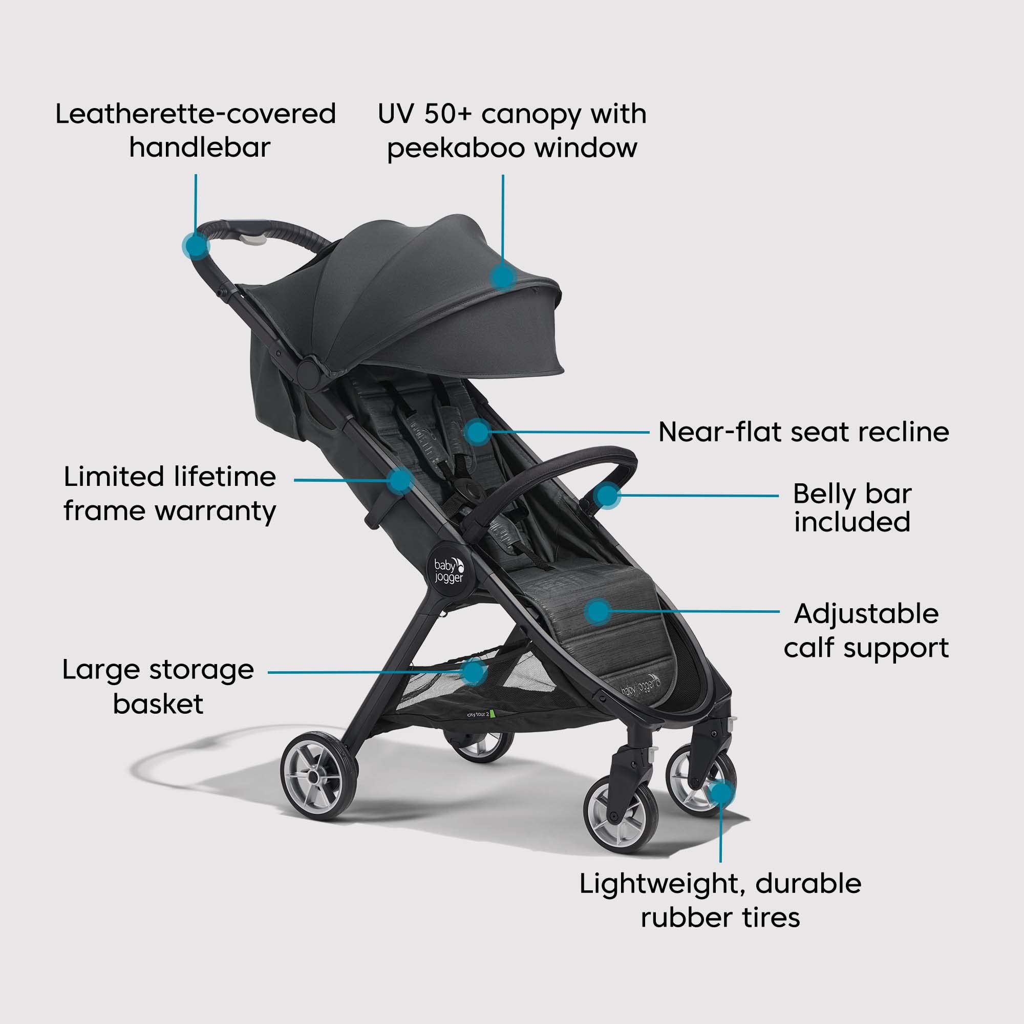 Foto 8 pulgar | Stroller Baby Jogger City Tour 2 De Viaje Ultracompacto - Venta Internacional.