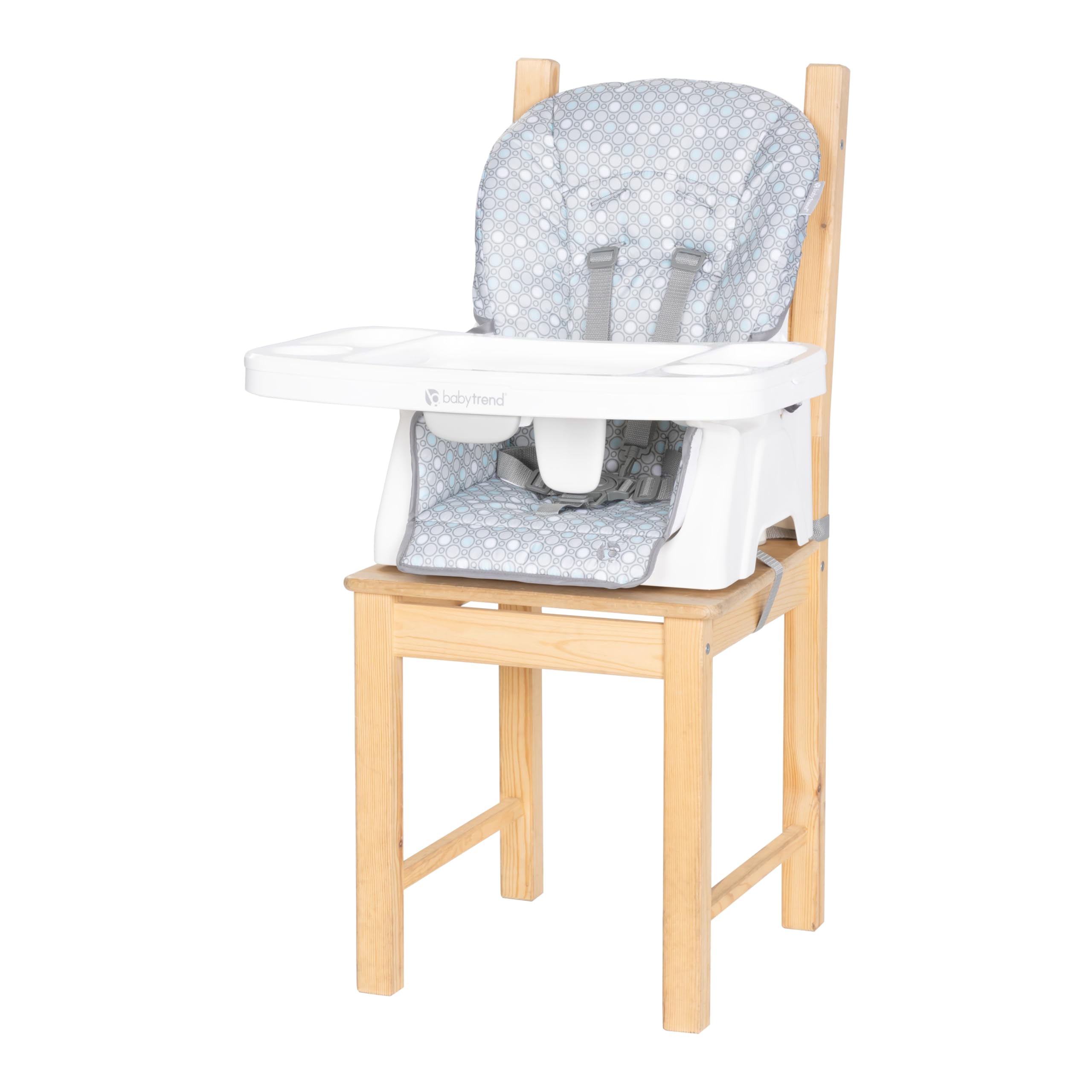 Foto 4 pulgar | Trona Booster Baby Trend Adapt Que Ahorra Espacio Pebblestone Aqua - Venta Internacional.