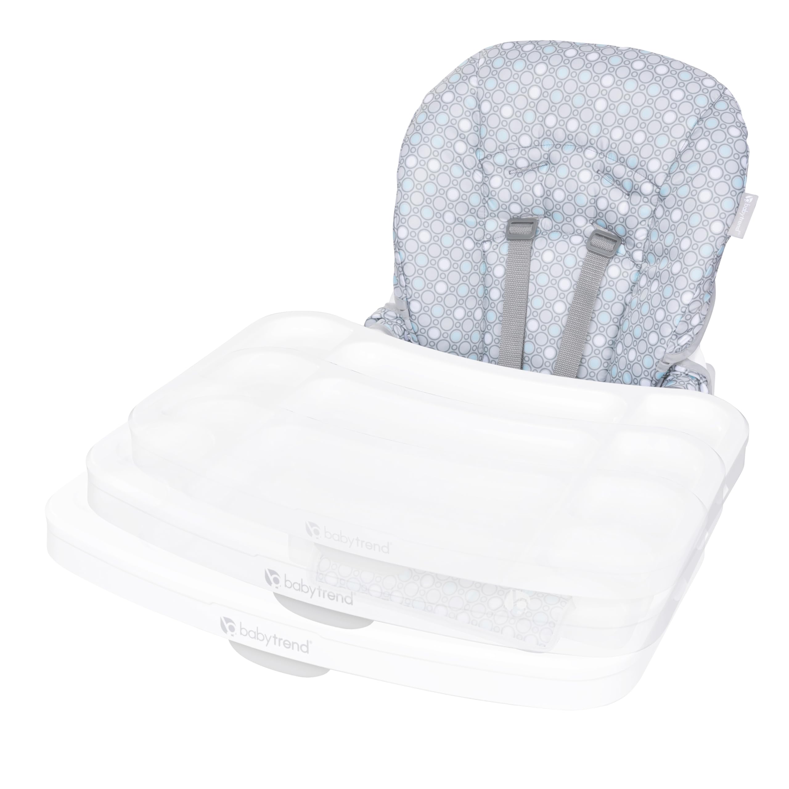 Foto 8 pulgar | Trona Booster Baby Trend Adapt Que Ahorra Espacio Pebblestone Aqua - Venta Internacional.