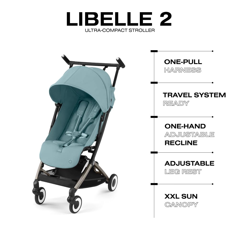 Foto 5 | Cochecito De Bebé Cybex Libelle 2, Bolsillo De Viaje Ligero - Venta Internacional.