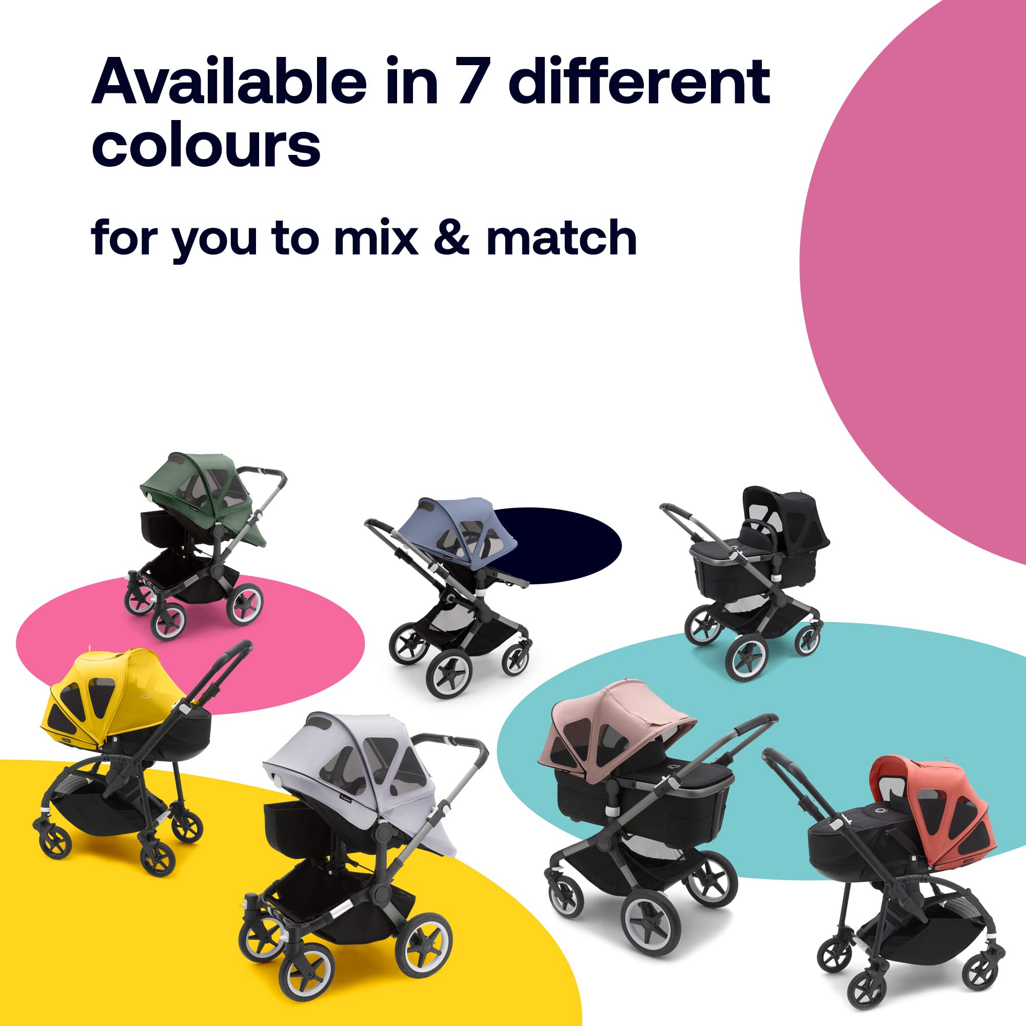 Foto 7 pulgar | Toldo Solar Bugaboo Breezy Extensible Fox/cameleon 3/lynx Negro - Venta Internacional.