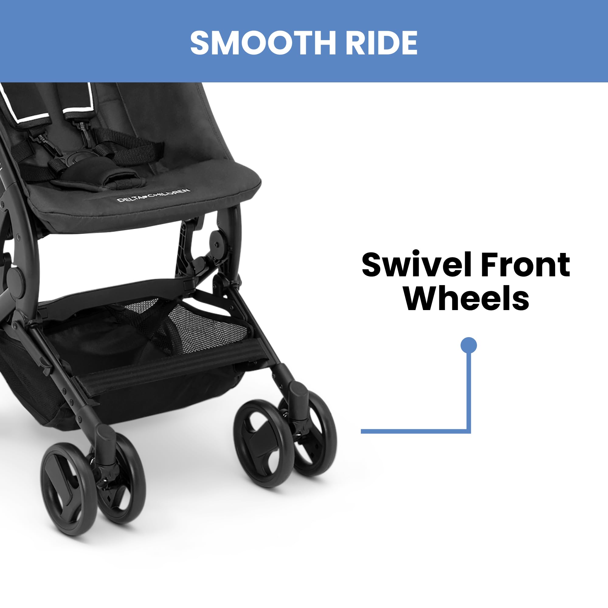 Foto 8 pulgar | Embrague Infantil Stroller Delta, Ligero Y Compacto, Negro - Venta Internacional.