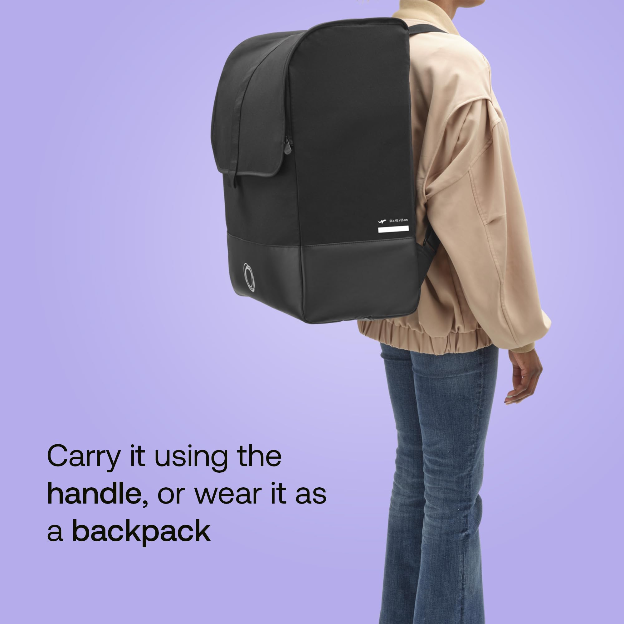Foto 4 | Bolsa De Transporte Para Cochecito Bugaboo Butterfly - Negra - Venta Internacional.