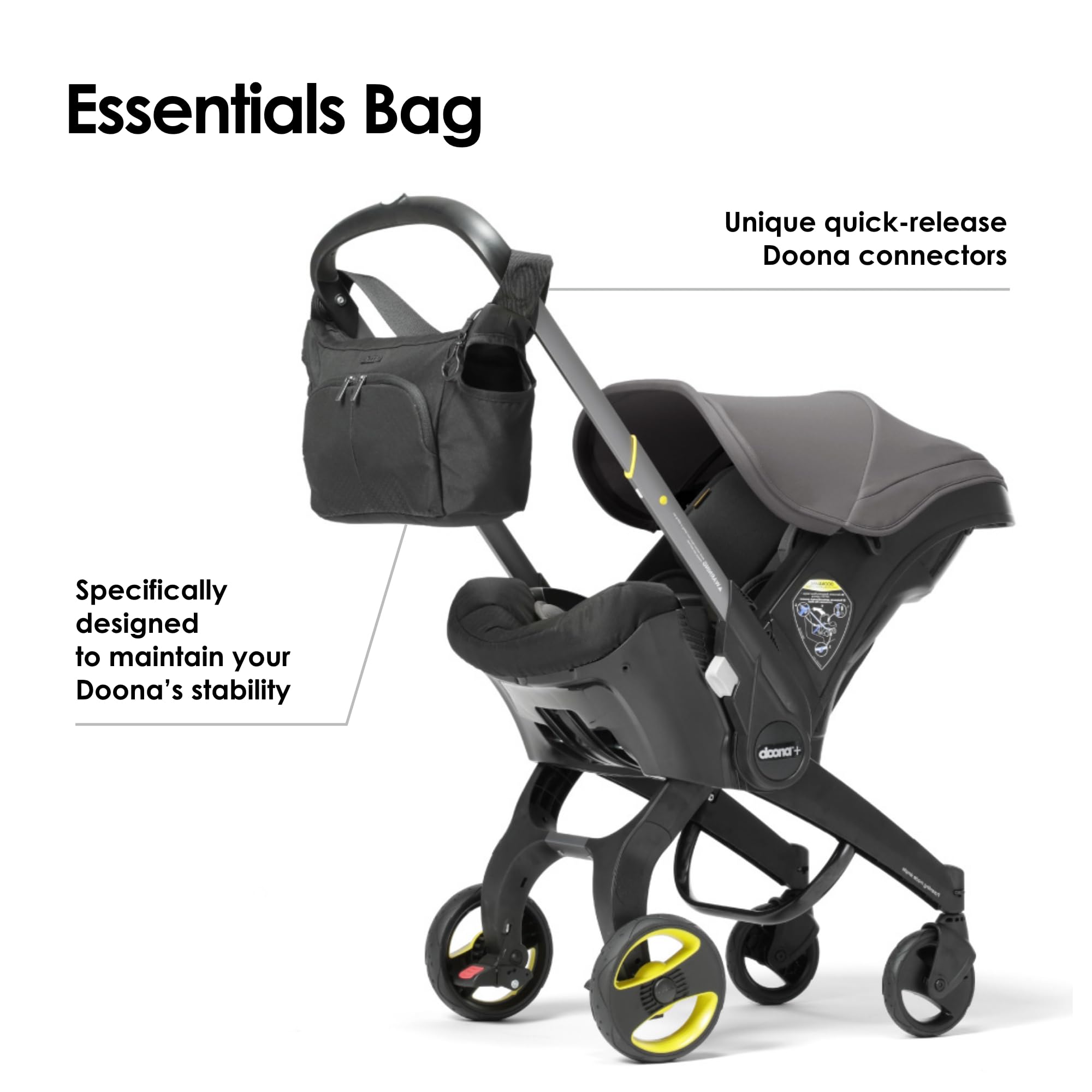 Foto 3 pulgar | Bolsa Essentials Doona Nitro Negra Con Cambiador - Venta Internacional.