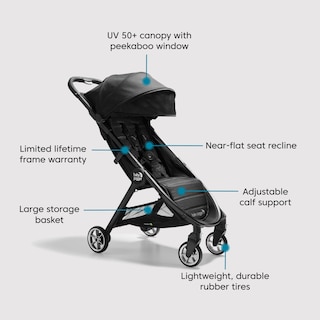 Foto 7 | Stroller Baby Jogger City Tour 2 Ultracompacto De Color Negro Intenso - Venta Internacional.