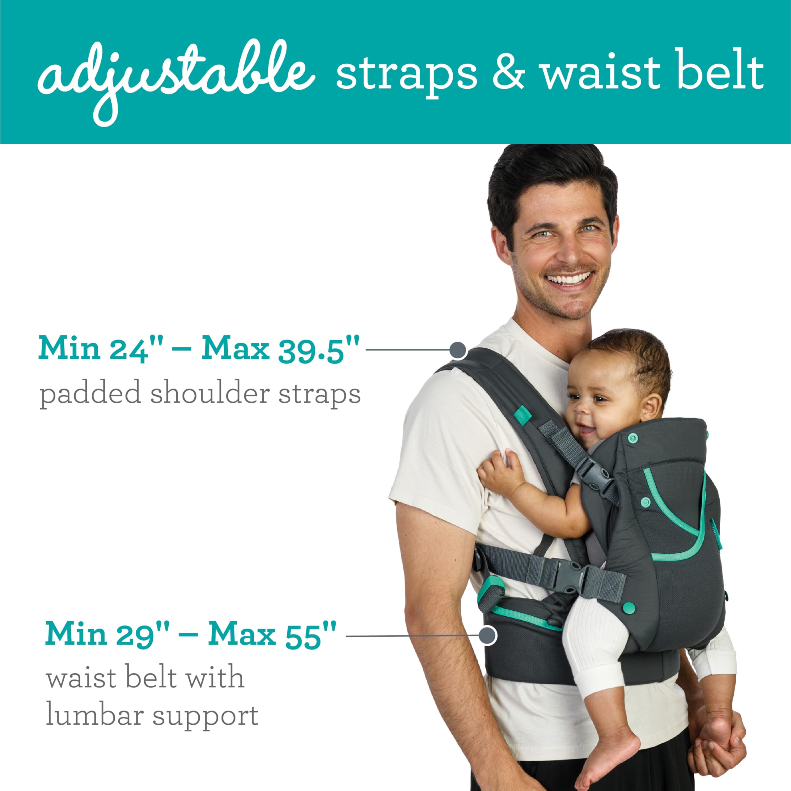 Foto 4 pulgar | Carrier Infantino Carry On Active Ergonomic 3,6-18,1 Kg - Venta Internacional.