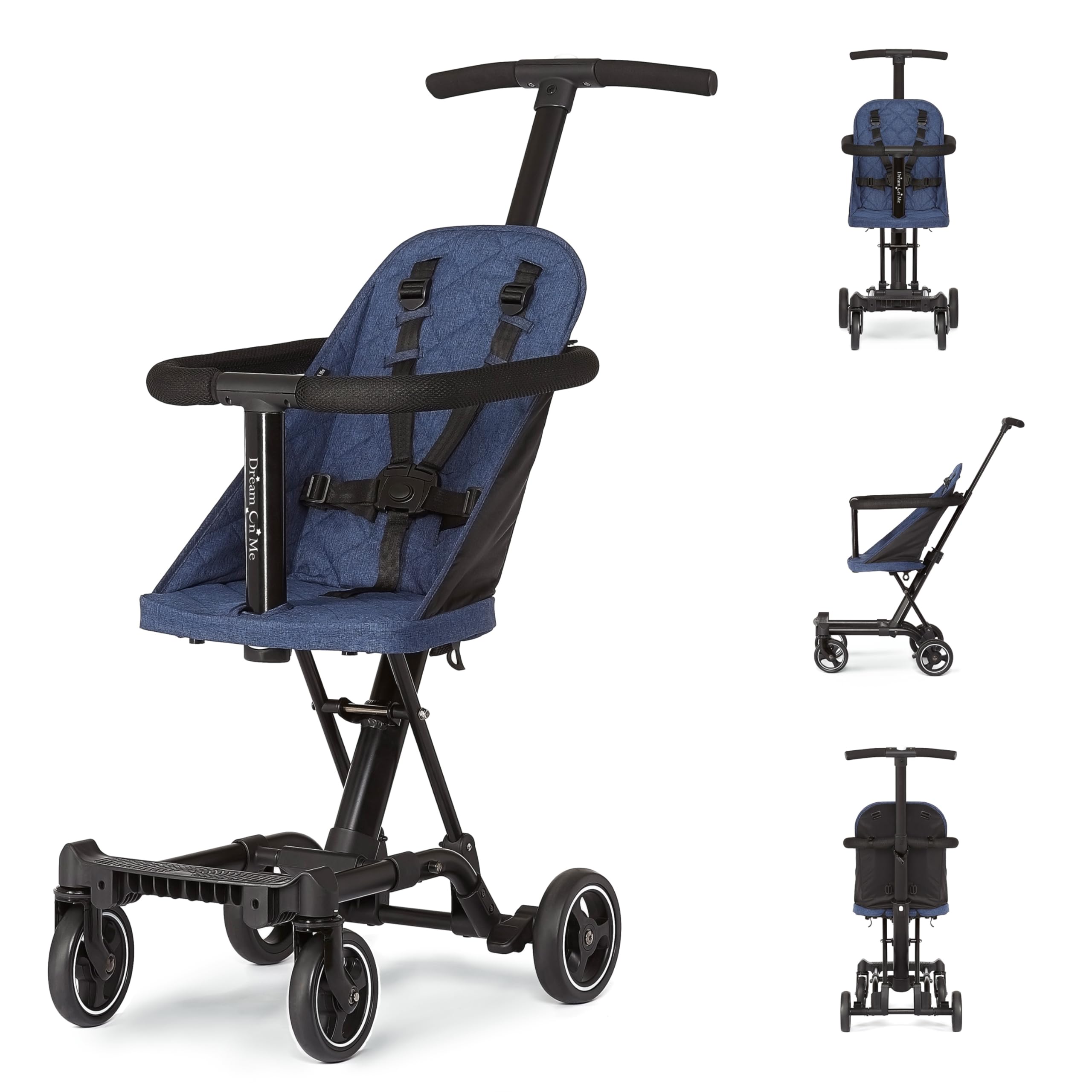 Foto 2 pulgar | Stroller Dream On Me Coast Rider, Ligero, Azul Marino - Venta Internacional.