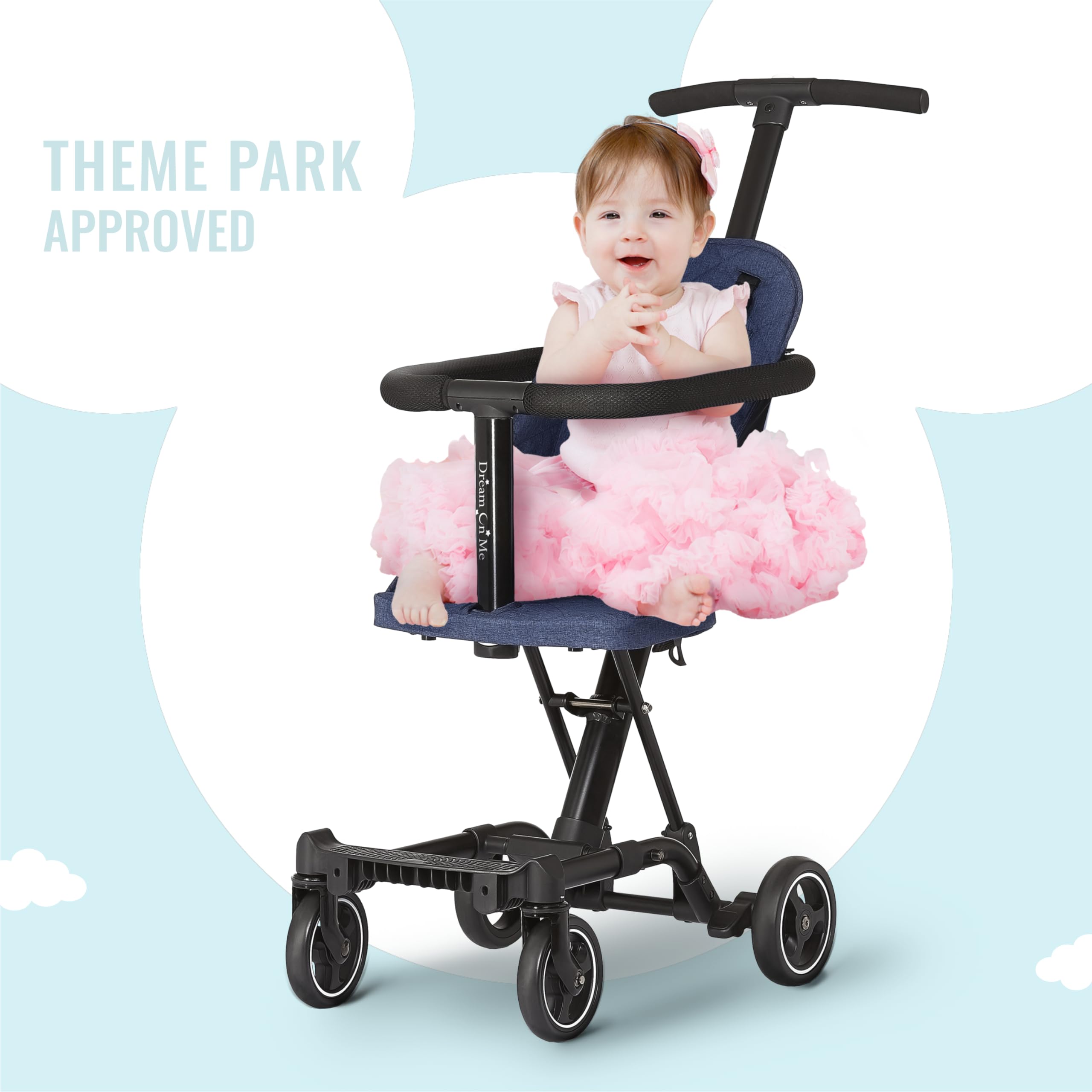 Foto 3 pulgar | Stroller Dream On Me Coast Rider, Ligero, Azul Marino - Venta Internacional.